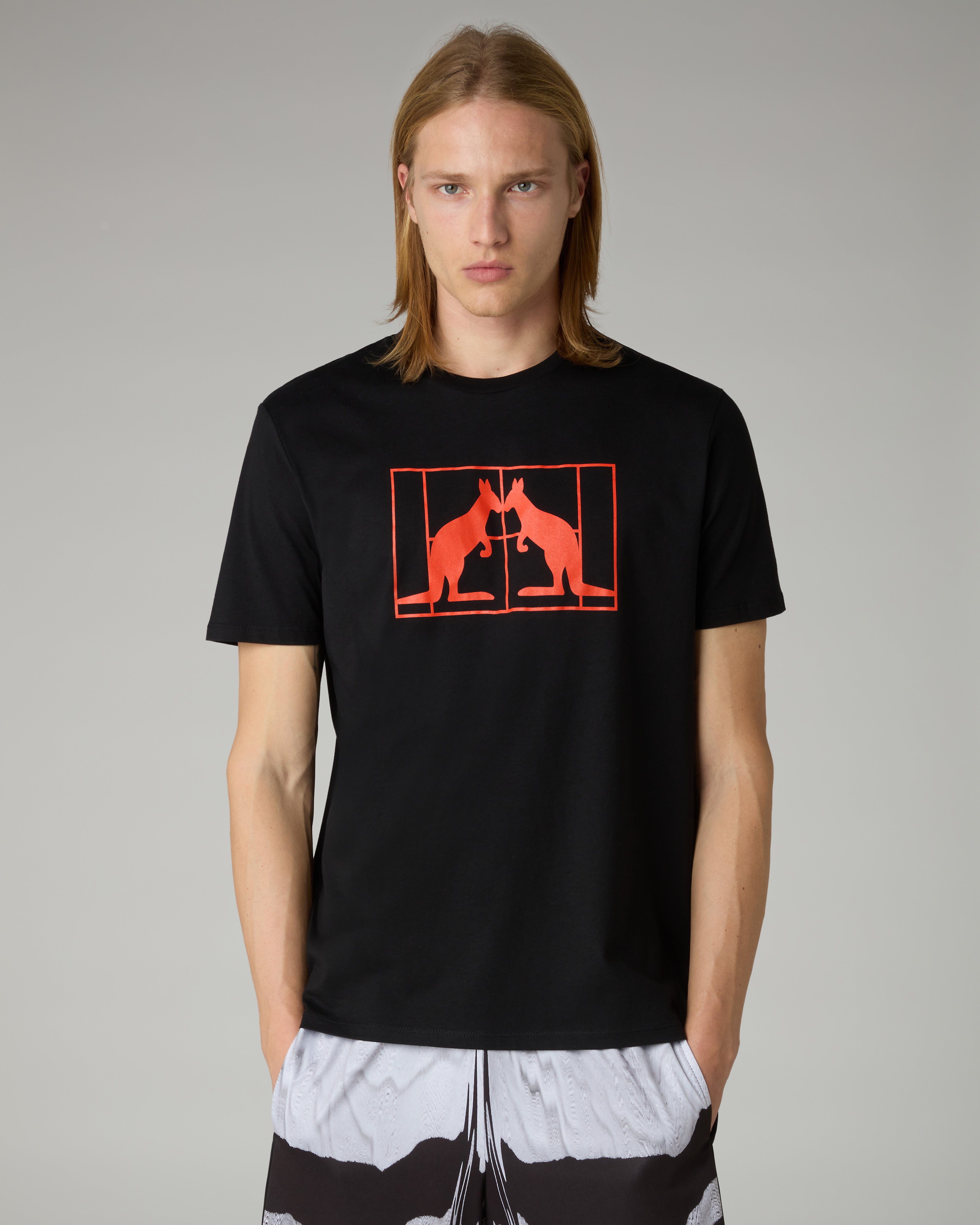 australian-gemini-t-shirt-maglietta-cotone-nera image 1