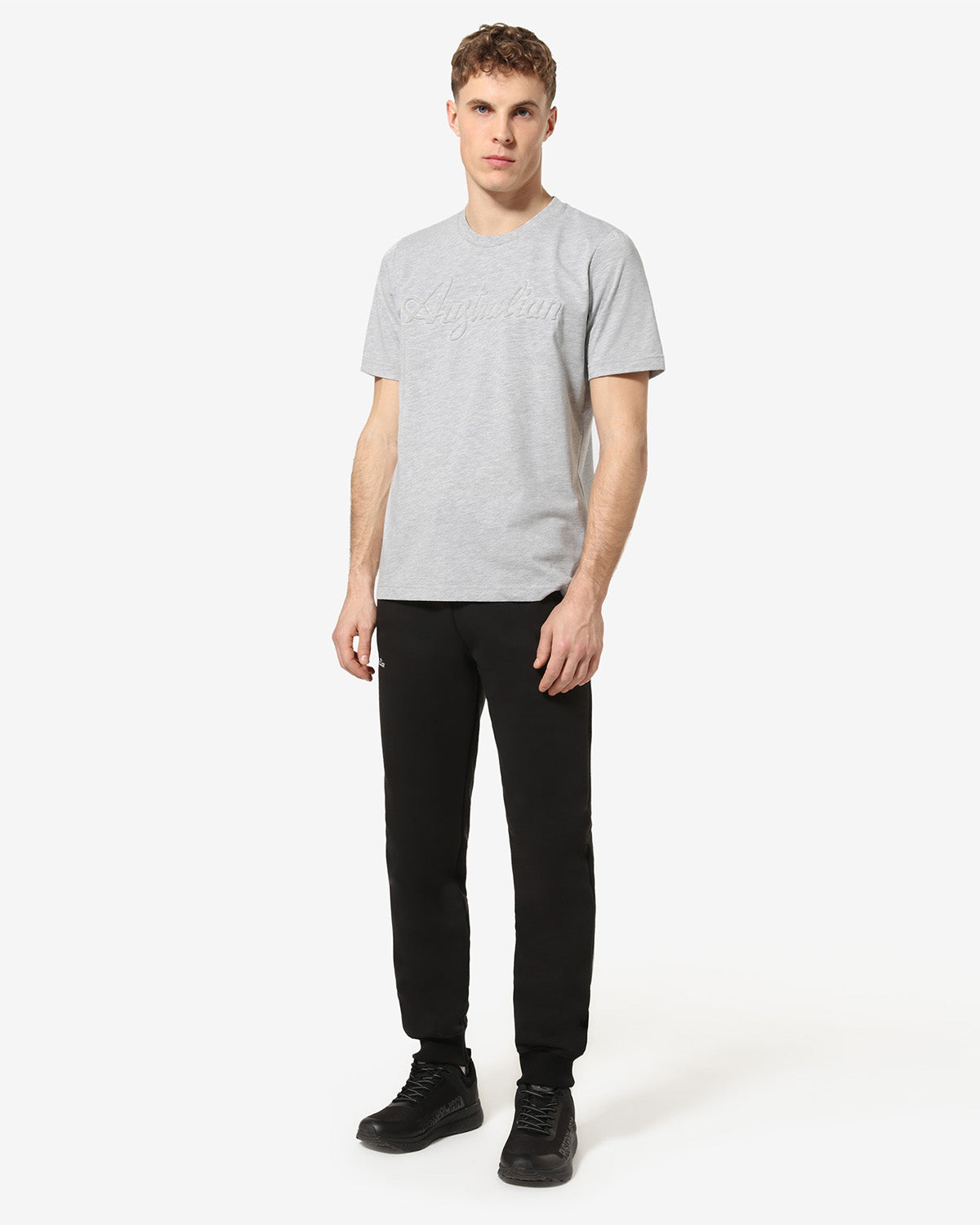 australian-3d-logo-t-shirt-maglietta-cotone-grigio-melange-regular-fit image 2