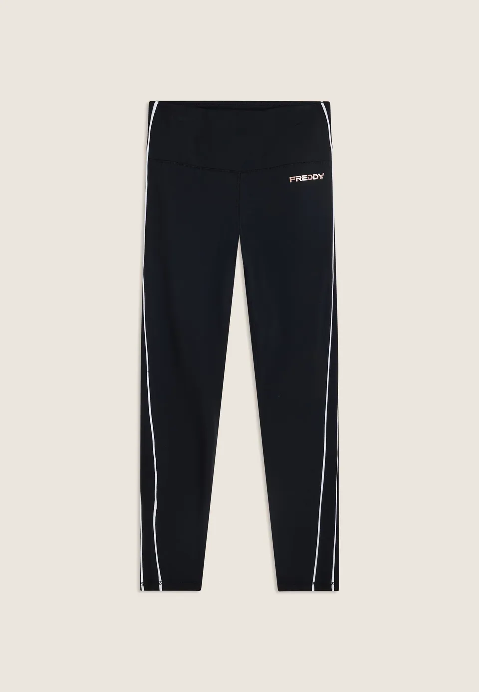 freddy-leggings-sport-donna-7-8-vita-super-alta-con-profili-a-contrasto image 1