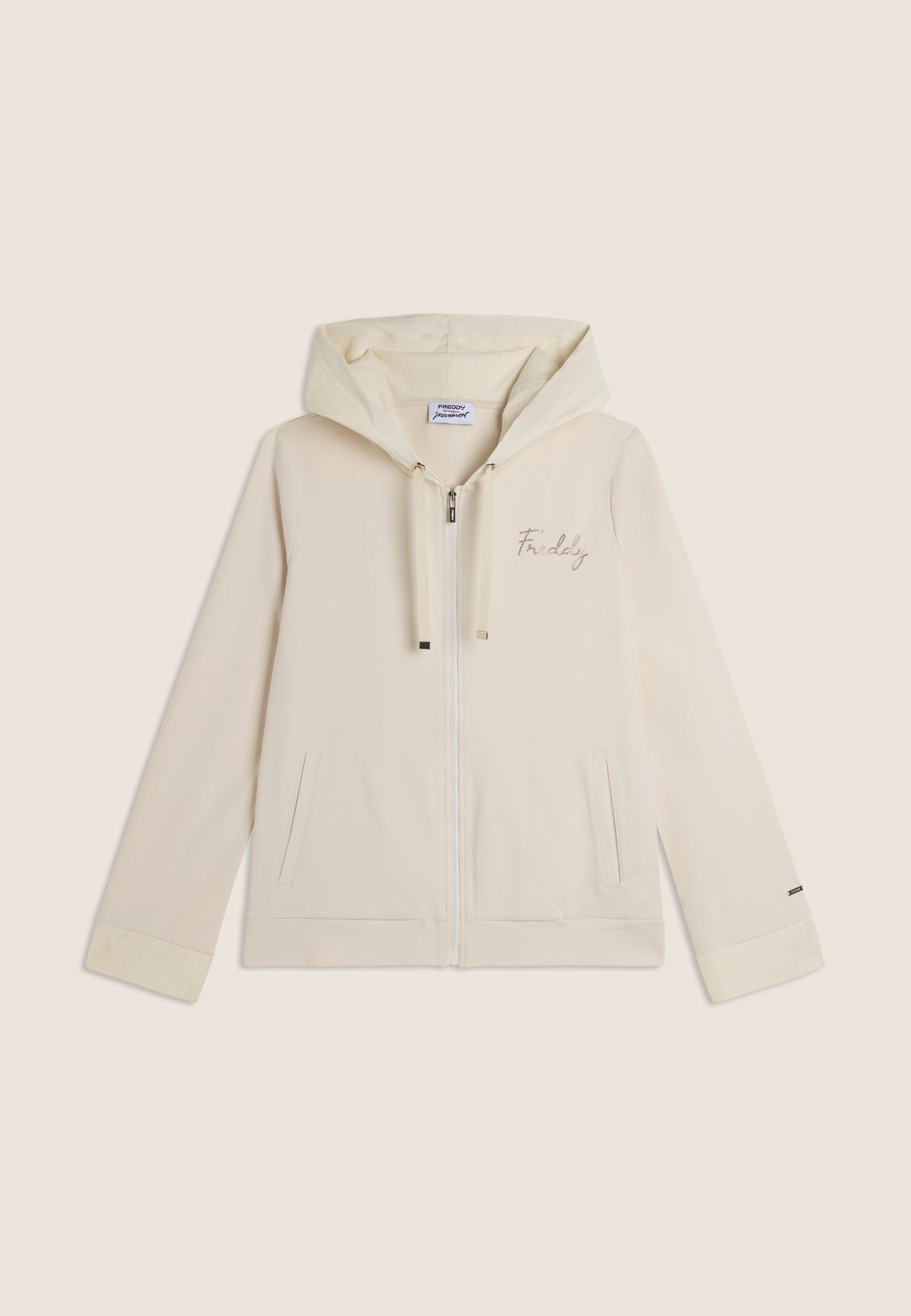 freddy-zip-con-cappuccio-crinkle-felpa-donna-in-jersey image 6