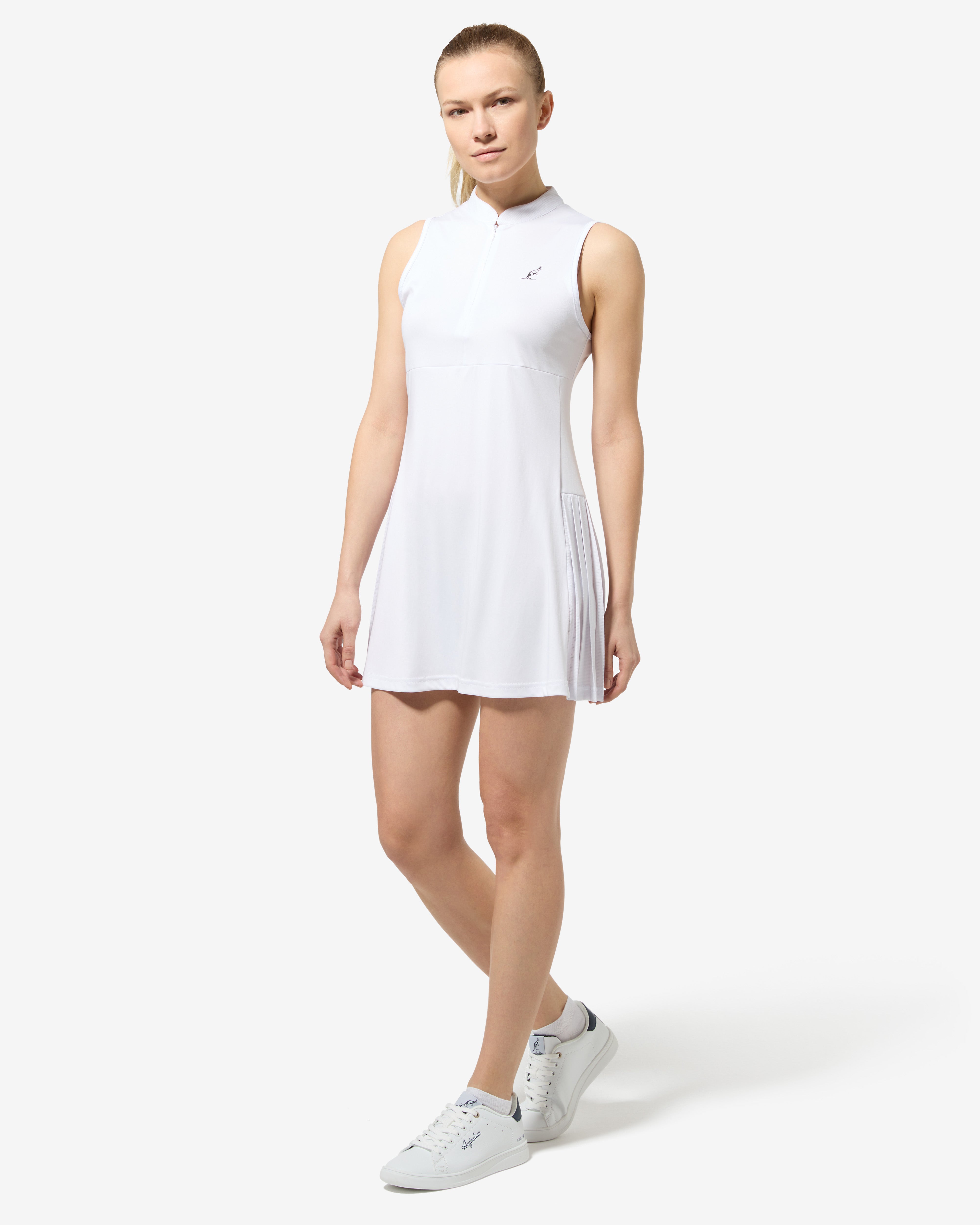 australian-crew-dress-abito-tennis-donna-bianco image 1