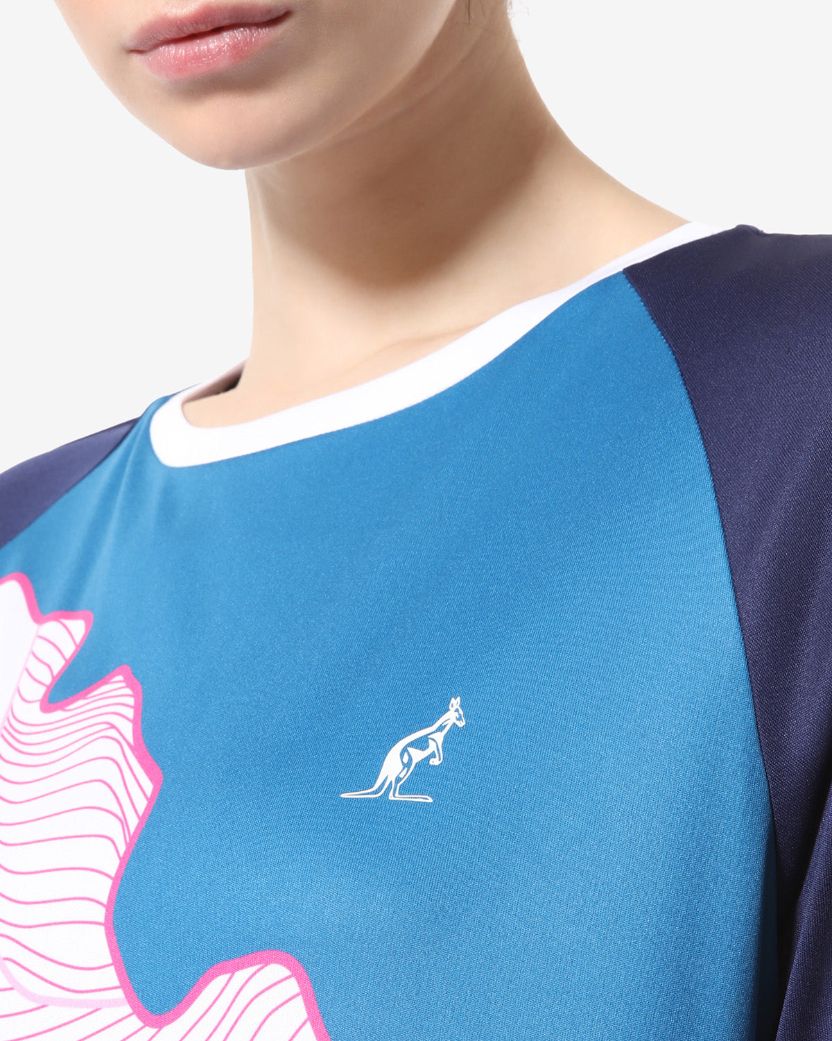 australian-ice-tennis-t-shirt-manica-lunga-blu-cosmo image 4