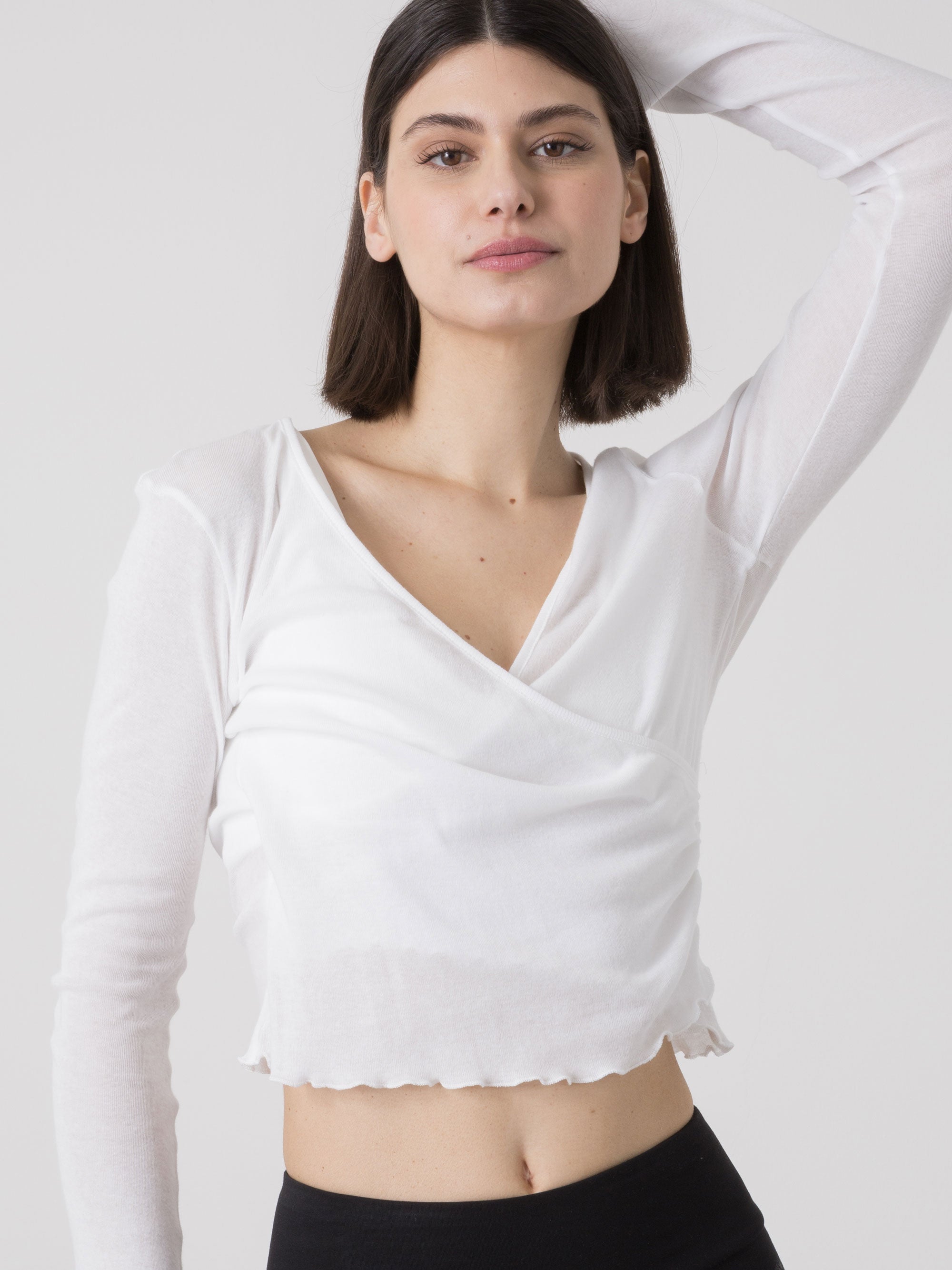 dimensione-danza-incrociatino-donna-in-rib-di-cotone-a-manica-lunga image 5
