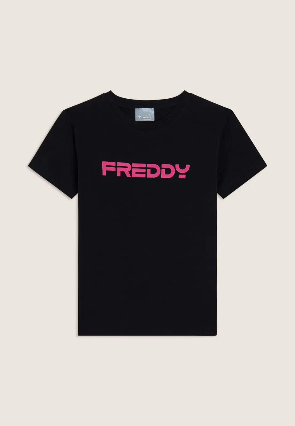 freddy-t-shirt-regular-bambina-e-ragazza-con-logo-a-contrasto image 1
