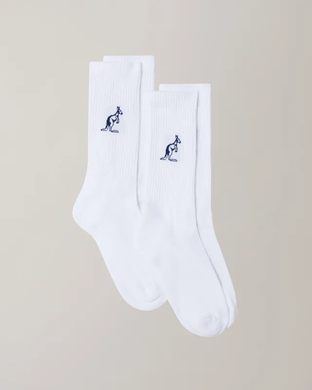 australian-bi-pack-calze-cotone-bianche-tennis-2-paia image 1