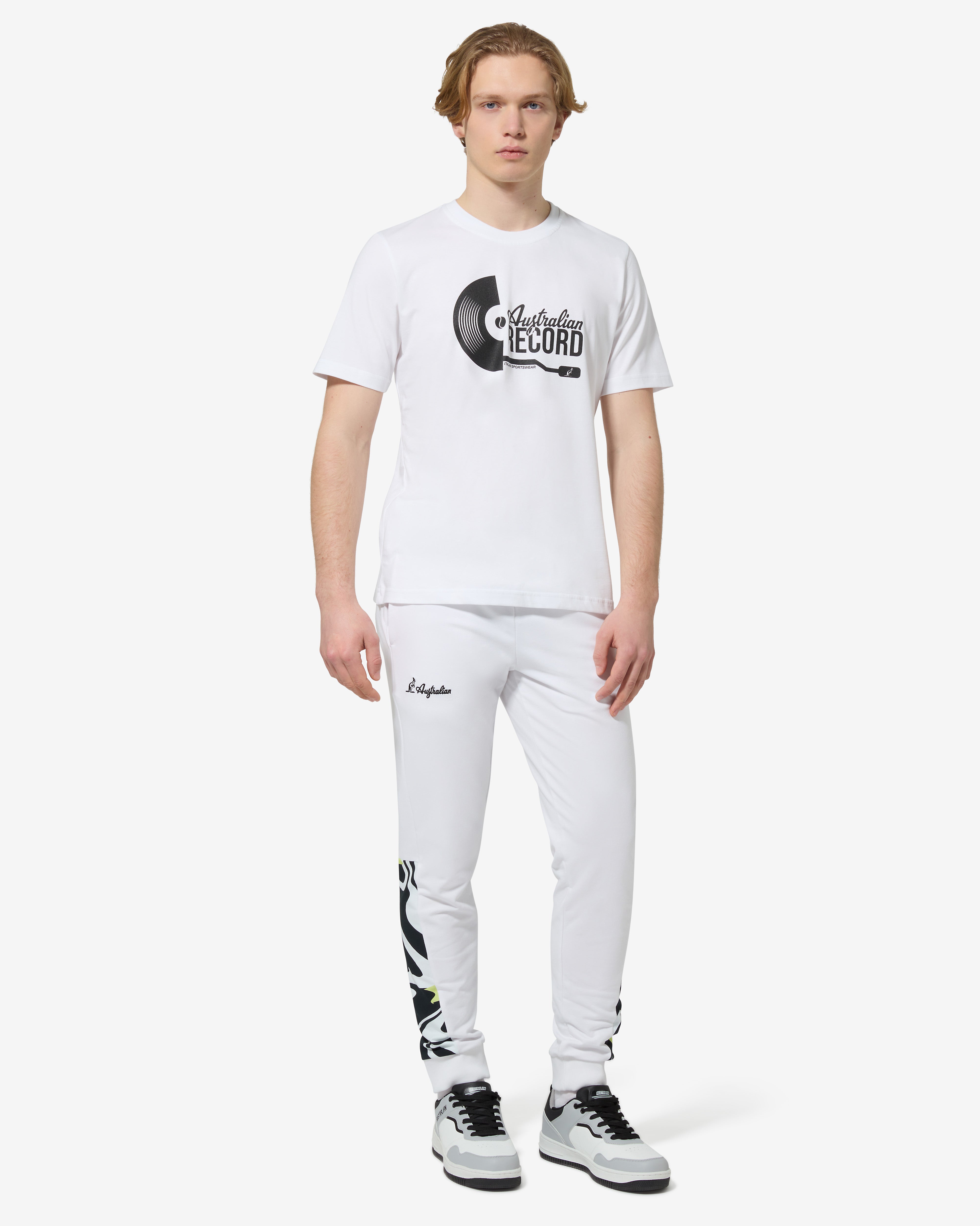 australian-vinyl-track-pant-pantalone-felpa-bianco image 2