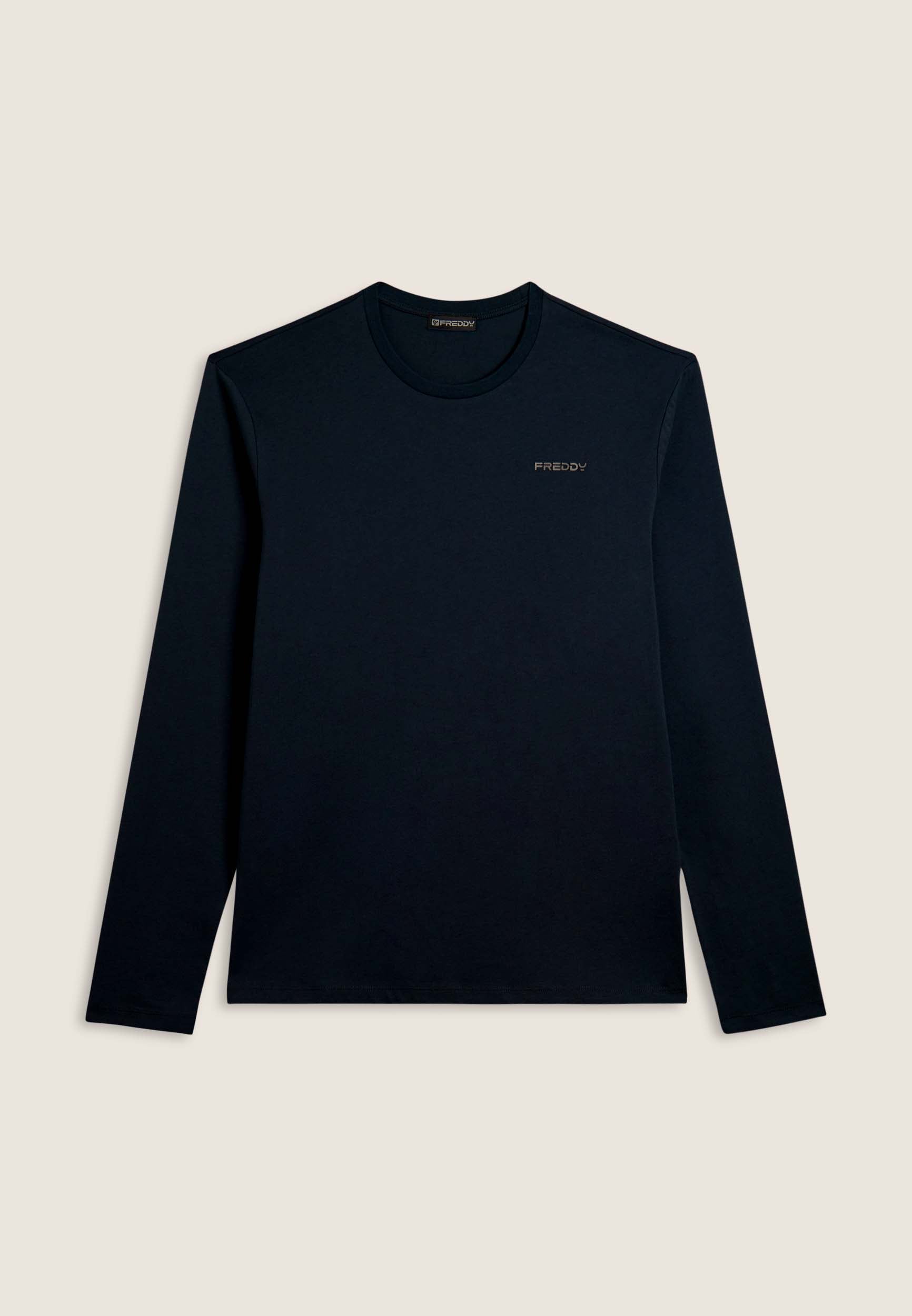 freddy-t-shirt-uomo-manica-lunga-cotone-con-logo-lato-cuore image 8