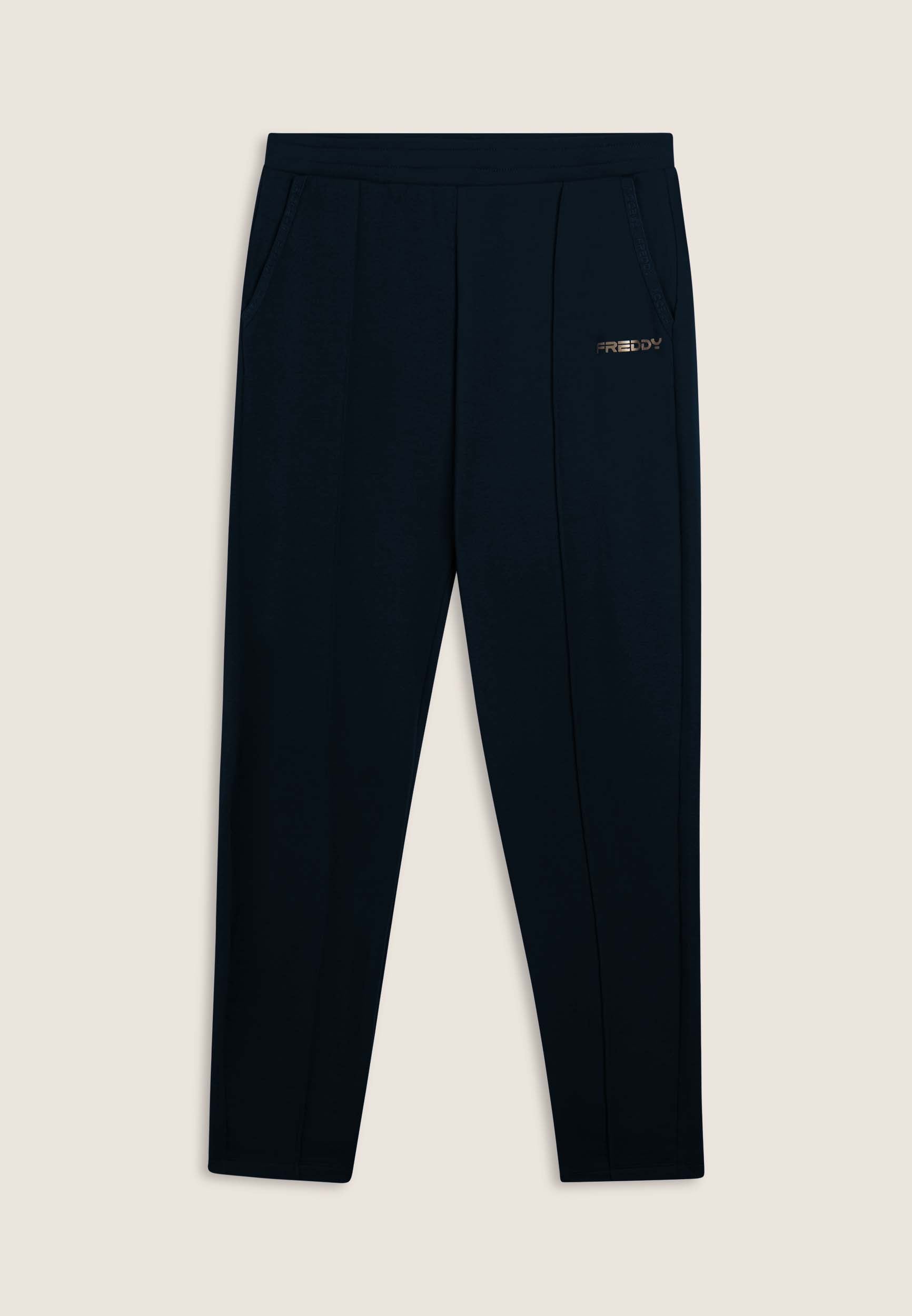 freddy-pantaloni-sportivi-regular-fondo-dritto-in-felpa-con-dettaglio-logato image 8