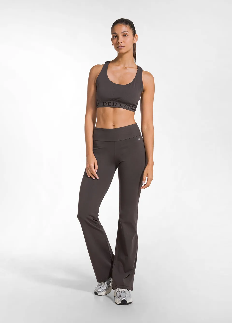 deha-d42016-pantaloni-jazz-jersey-stretch-marroni image 1