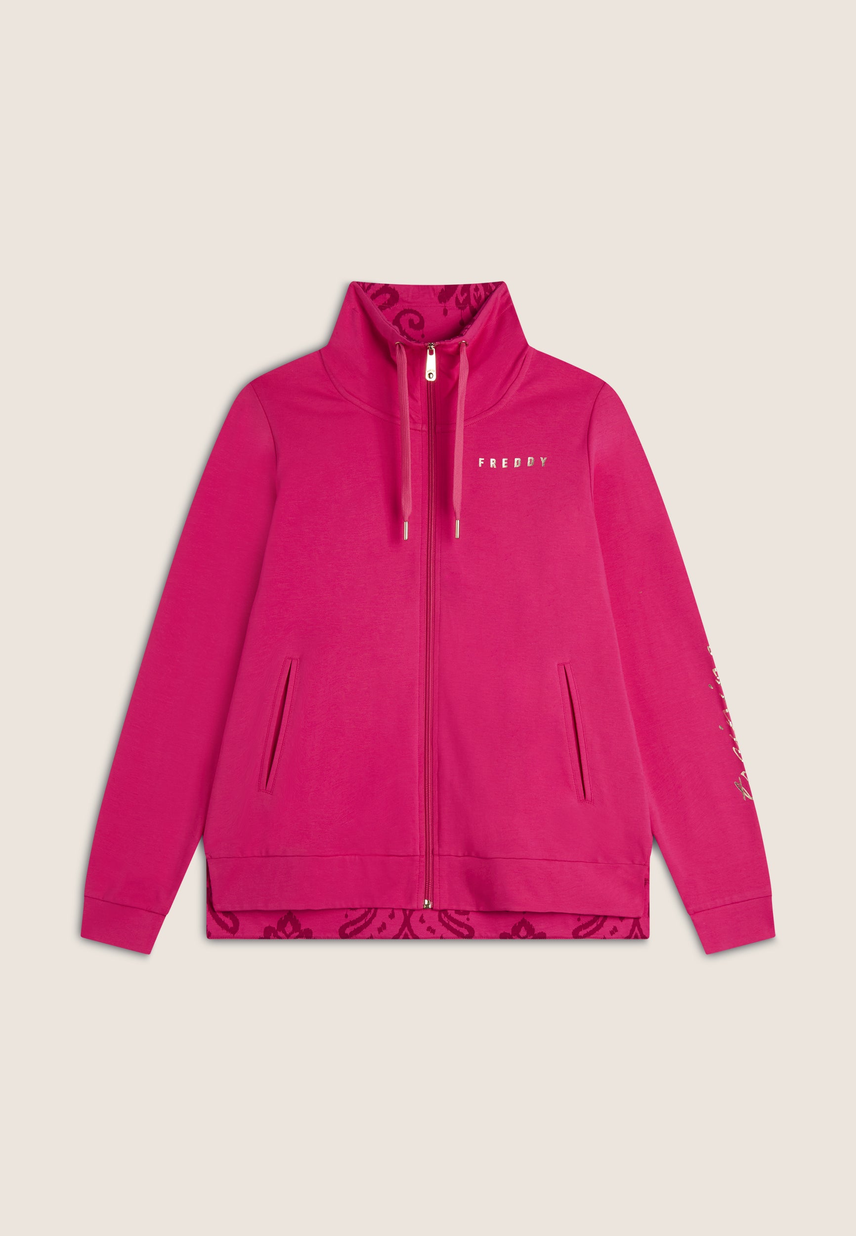 freddy-felpa-donna-zip-collo-alto-heavy-jersey-stampa-floreale image 5