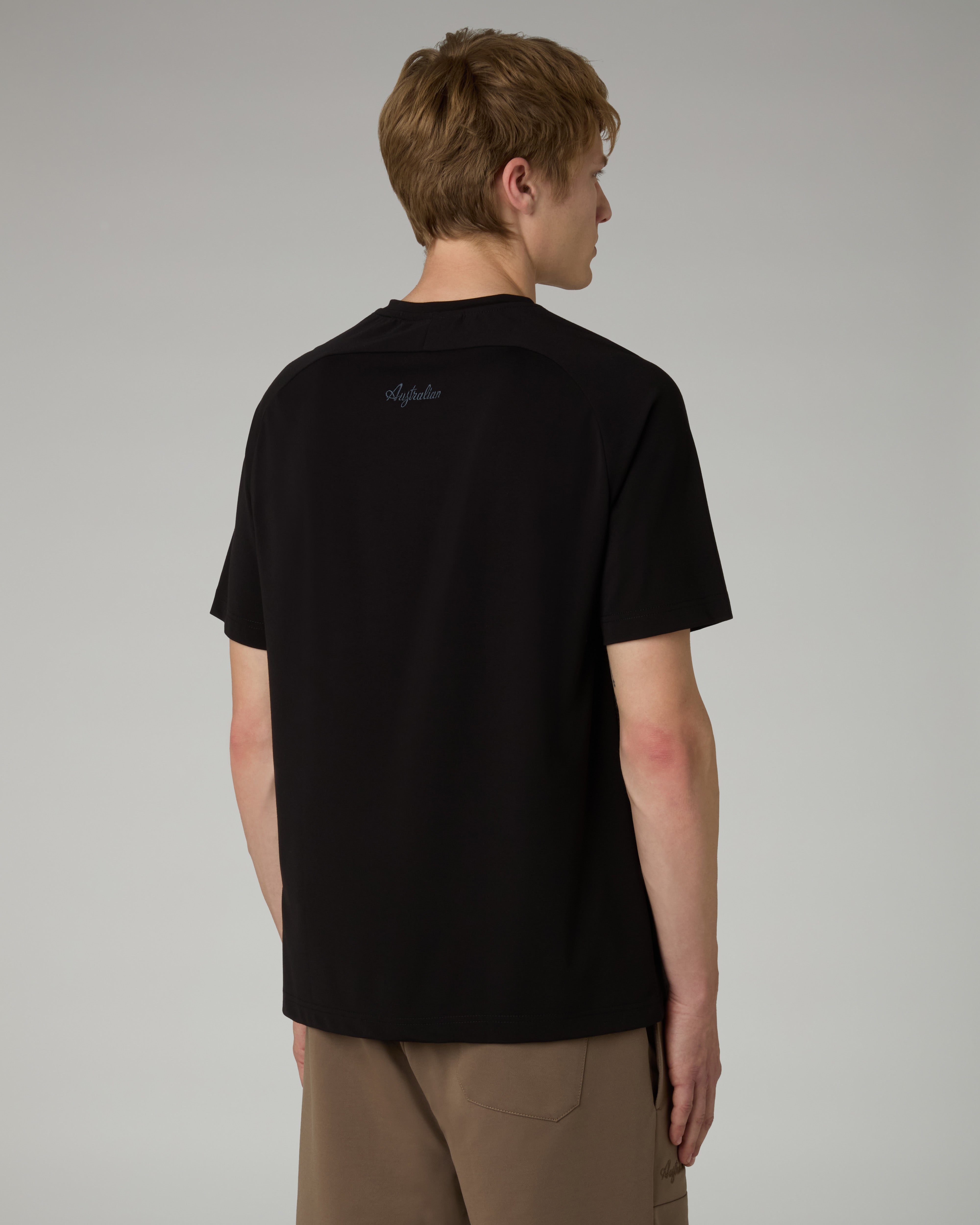 australian-poison-t-shirt-maglietta-flow-interlock-nero-made-in-italy image 3