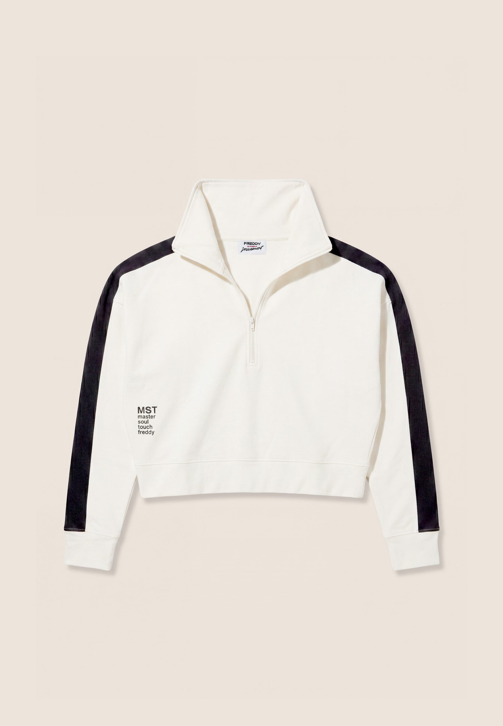 freddy-felpa-donna-comfort-collo-alto-mezza-zip-cropped image 5