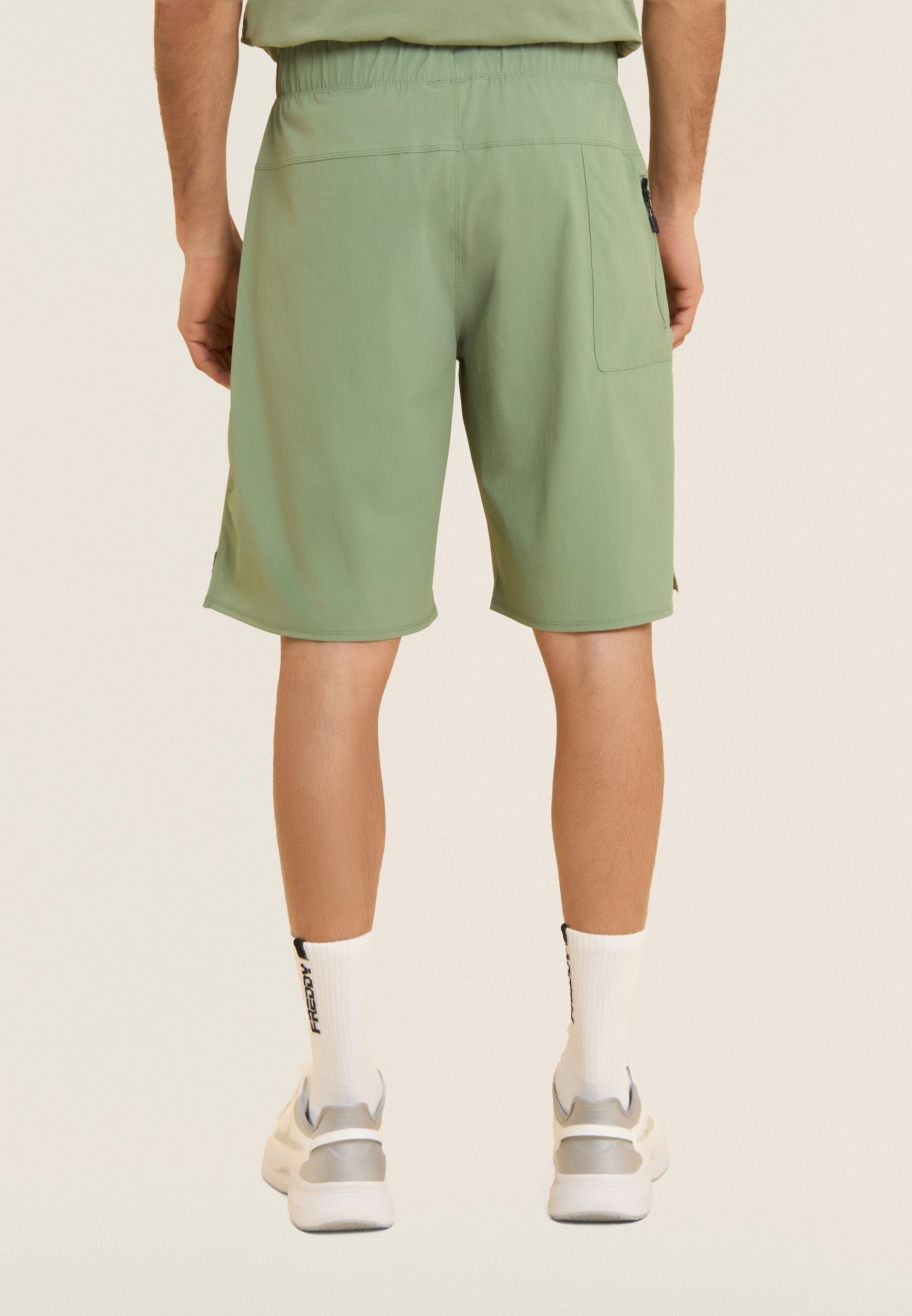 freddy-bermuda-regular-nylon-rip-stop-con-tasche-zip-al-ginocchio image 3