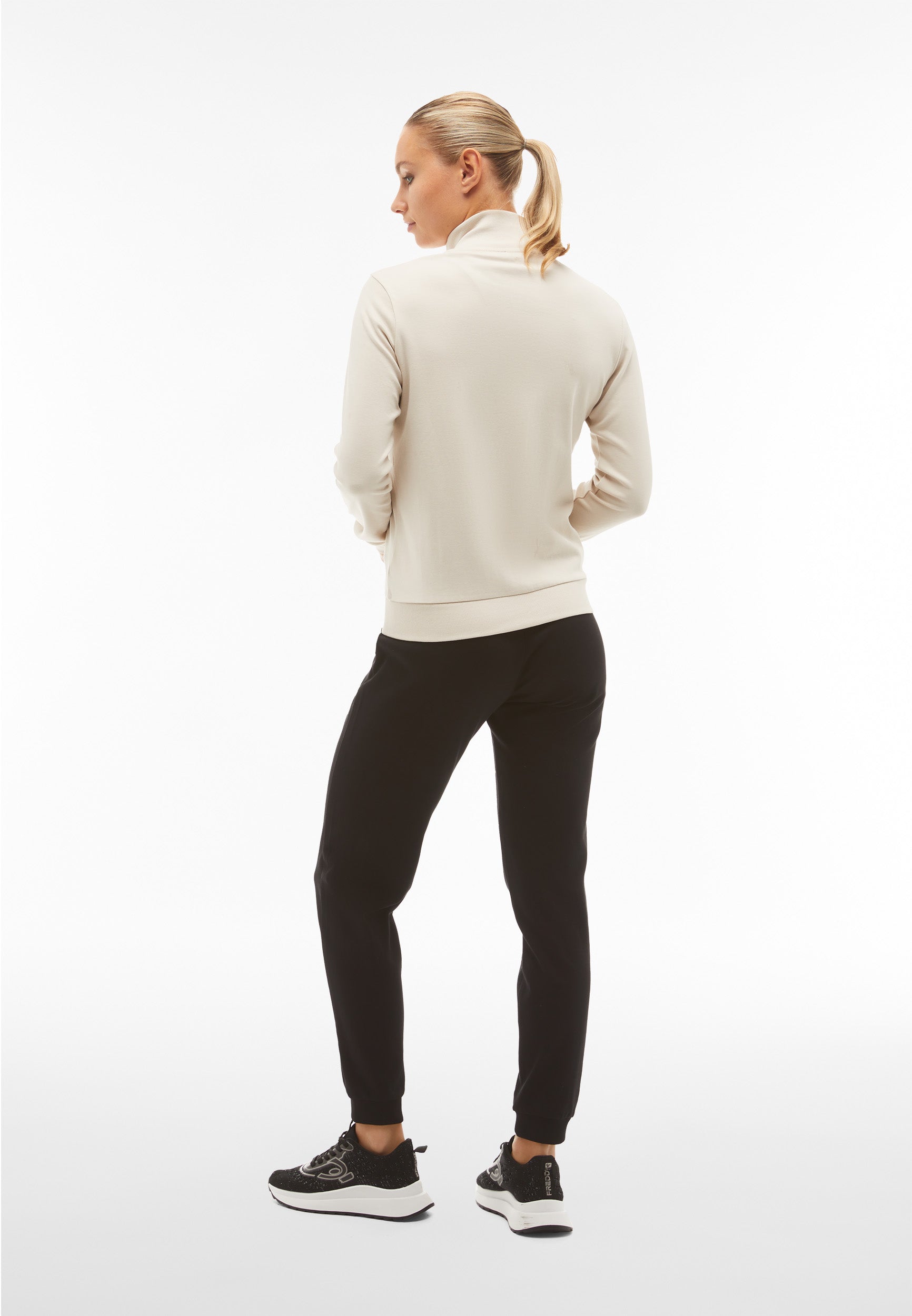 freddy-tuta-sportiva-interlock-con-felpa-collo-alto-zip image 3