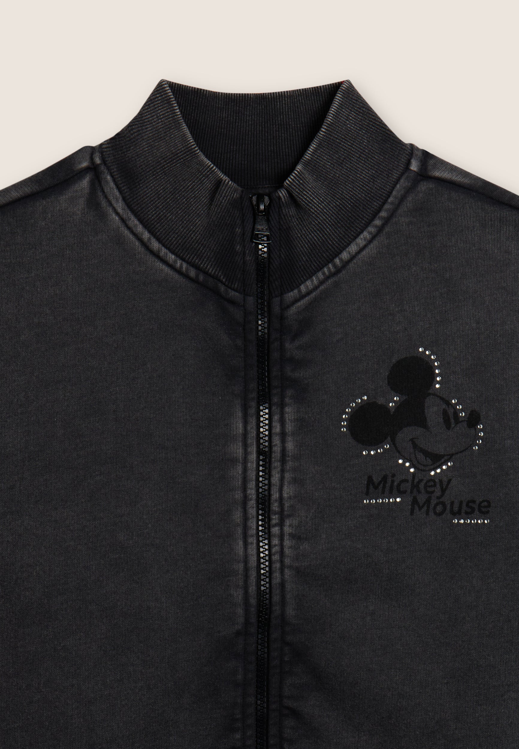 freddy-felpa-bomber-cropped-donna-zip-disney-mickey-mouse-strass image 7