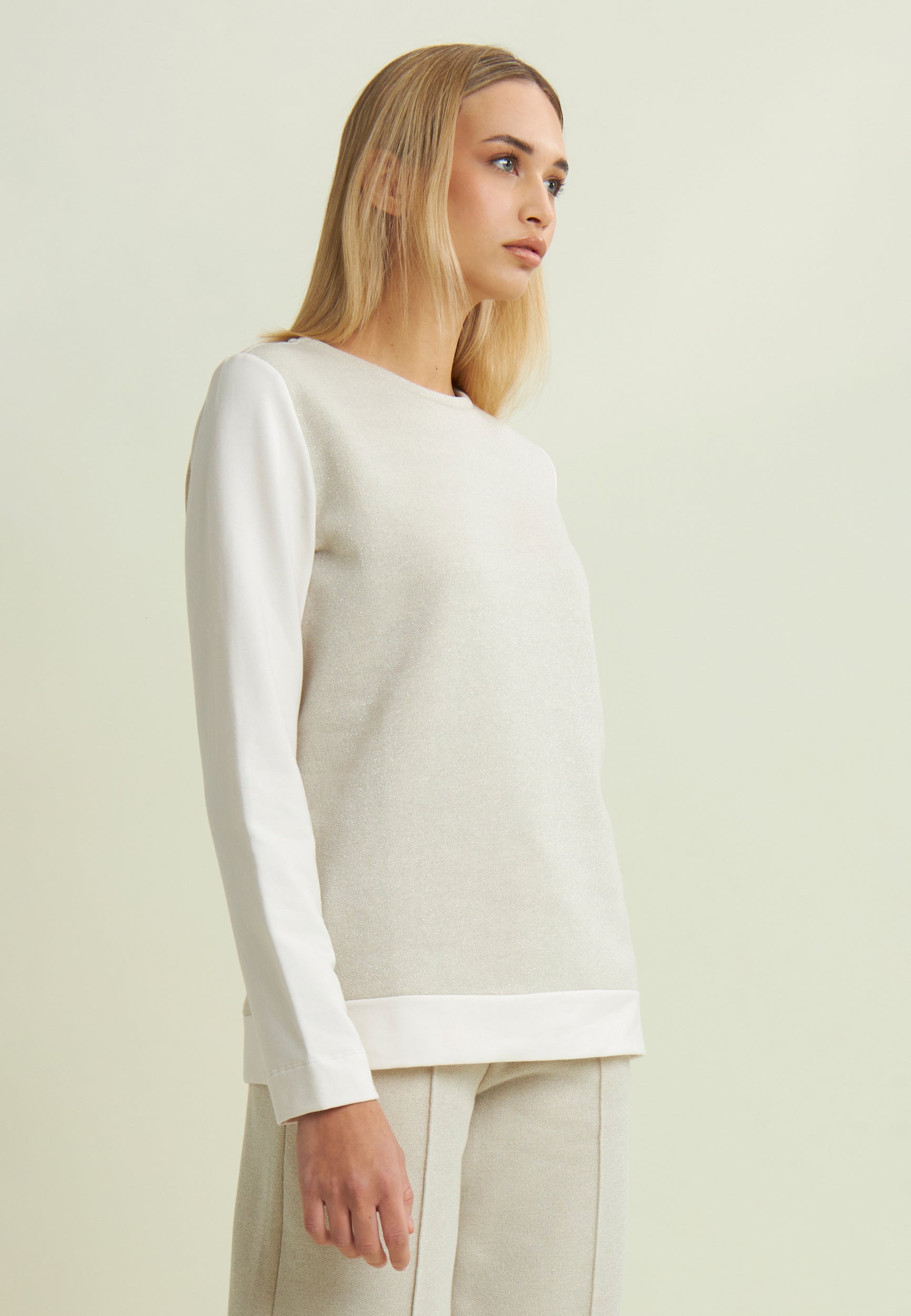 freddy-felpa-donna-girocollo-in-m-lange-lurex-garzata image 1
