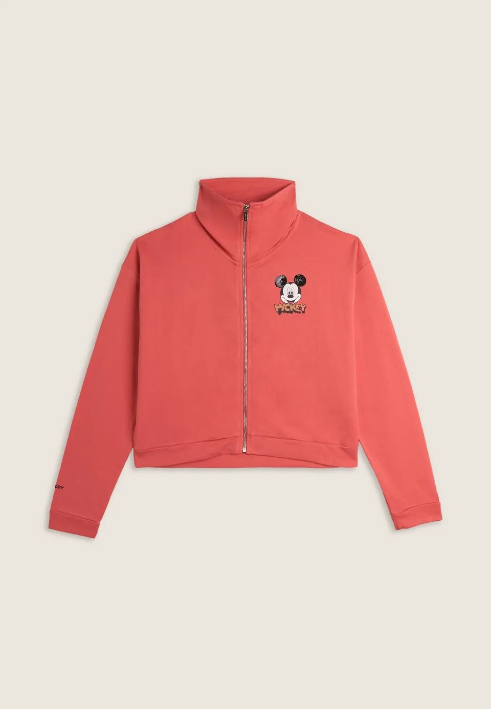 freddy-felpa-collo-alto-zip-comfort-fit-mickey-mouse-donna image 1