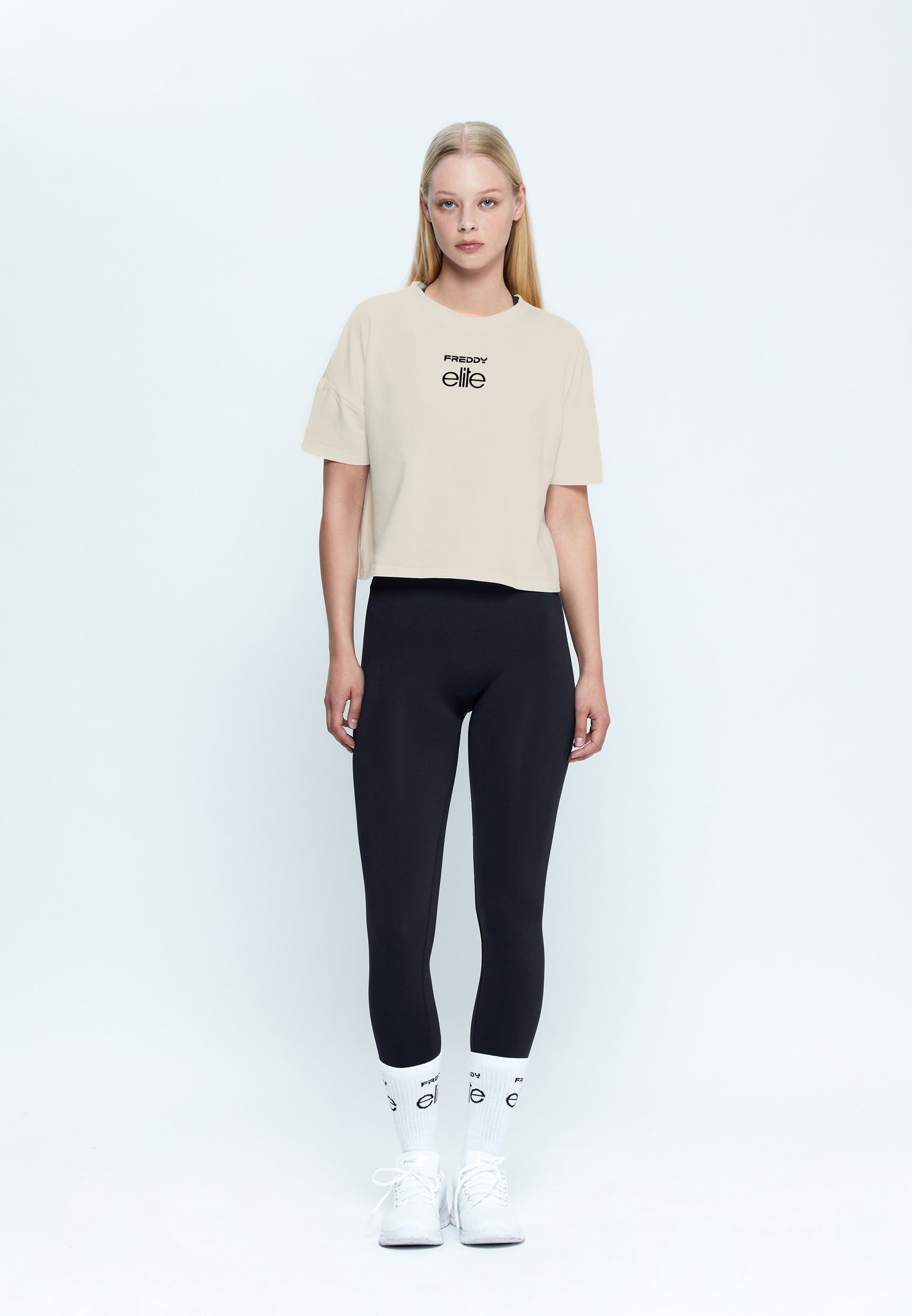 freddy-t-shirt-donna-cropped-elite-x-freddy-in-jersey-cotone image 2