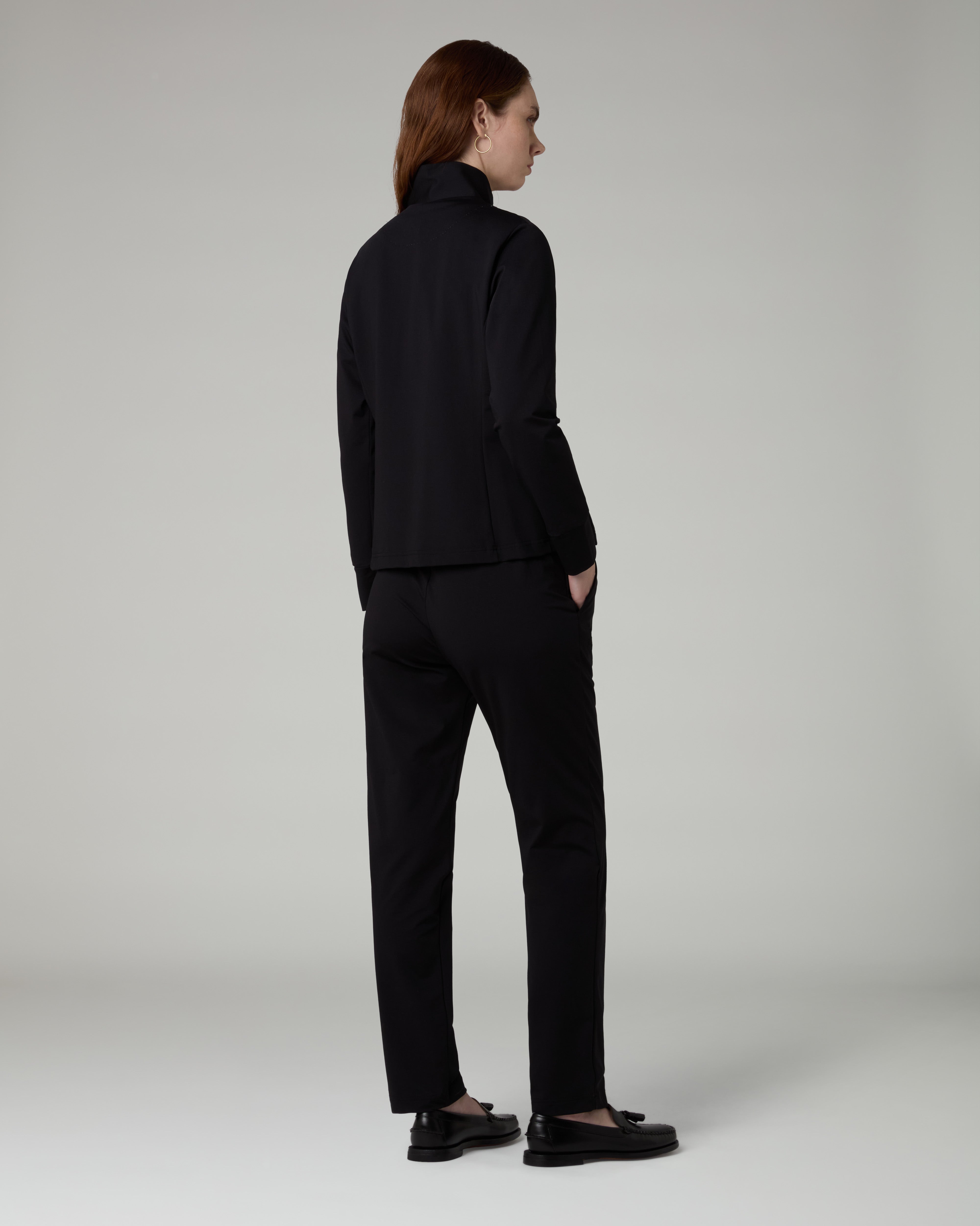 australian-grace-tracksuit-light-touch-nero-tuta-donna-full-zip-made-in-italy image 2
