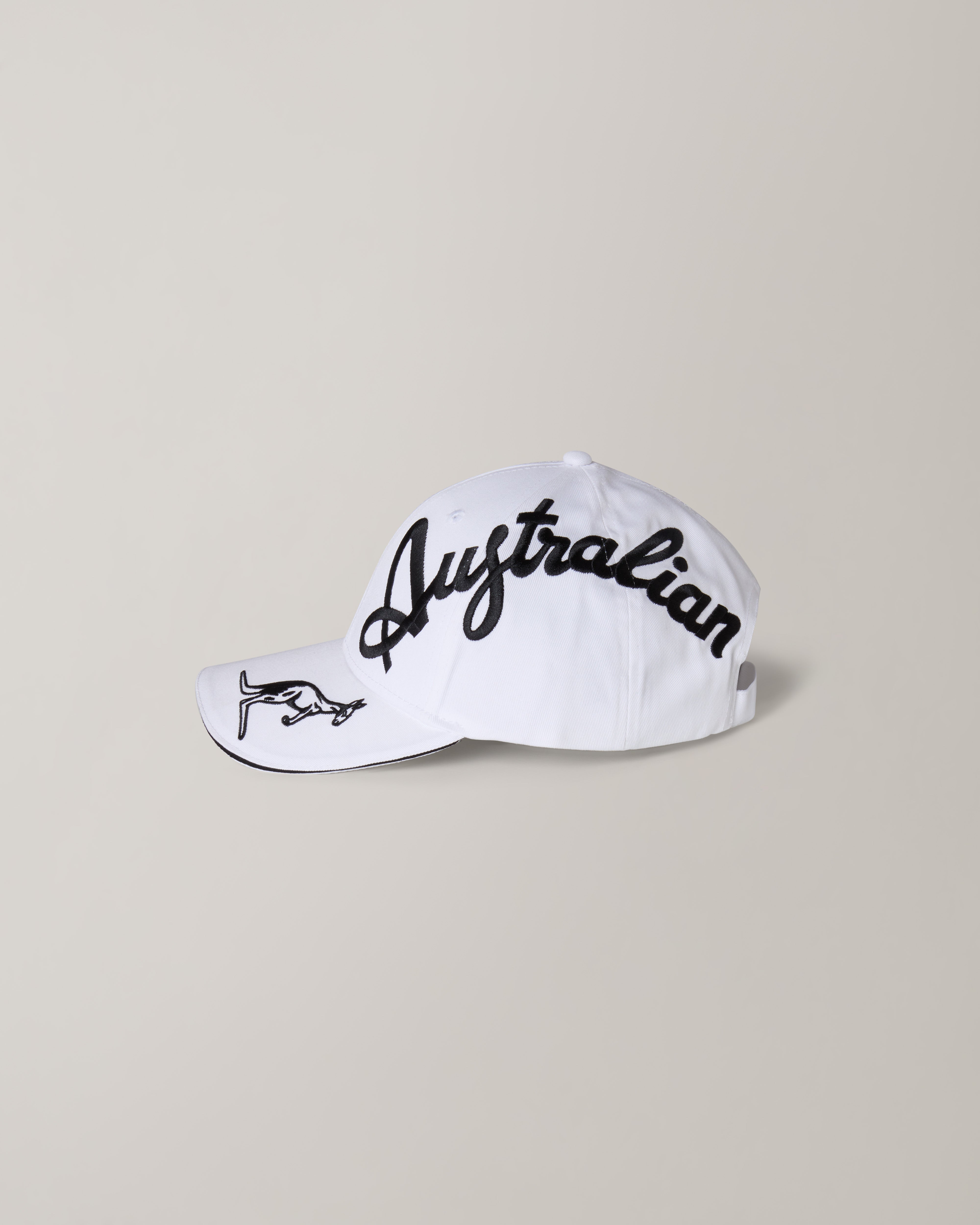 australian-crossover-cap-bianco-nero-in-cotone-con-logo-ricamato image 3