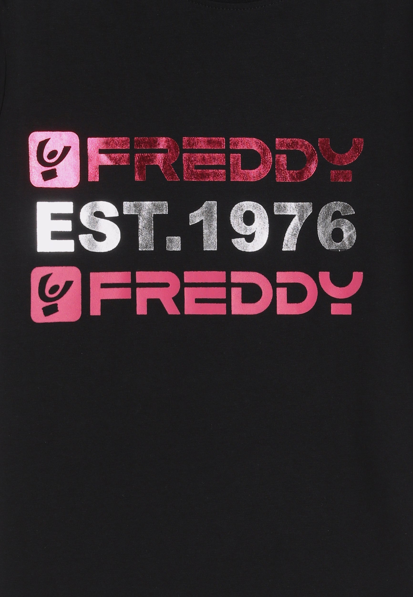 freddy-t-shirt-bambina-regular-fit-con-maxi-stampa-est-1976 image 3