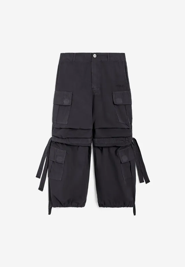 freddy-pantaloni-cargo-bambina-in-cotone-parachute-y2k-tinto-capo image 1