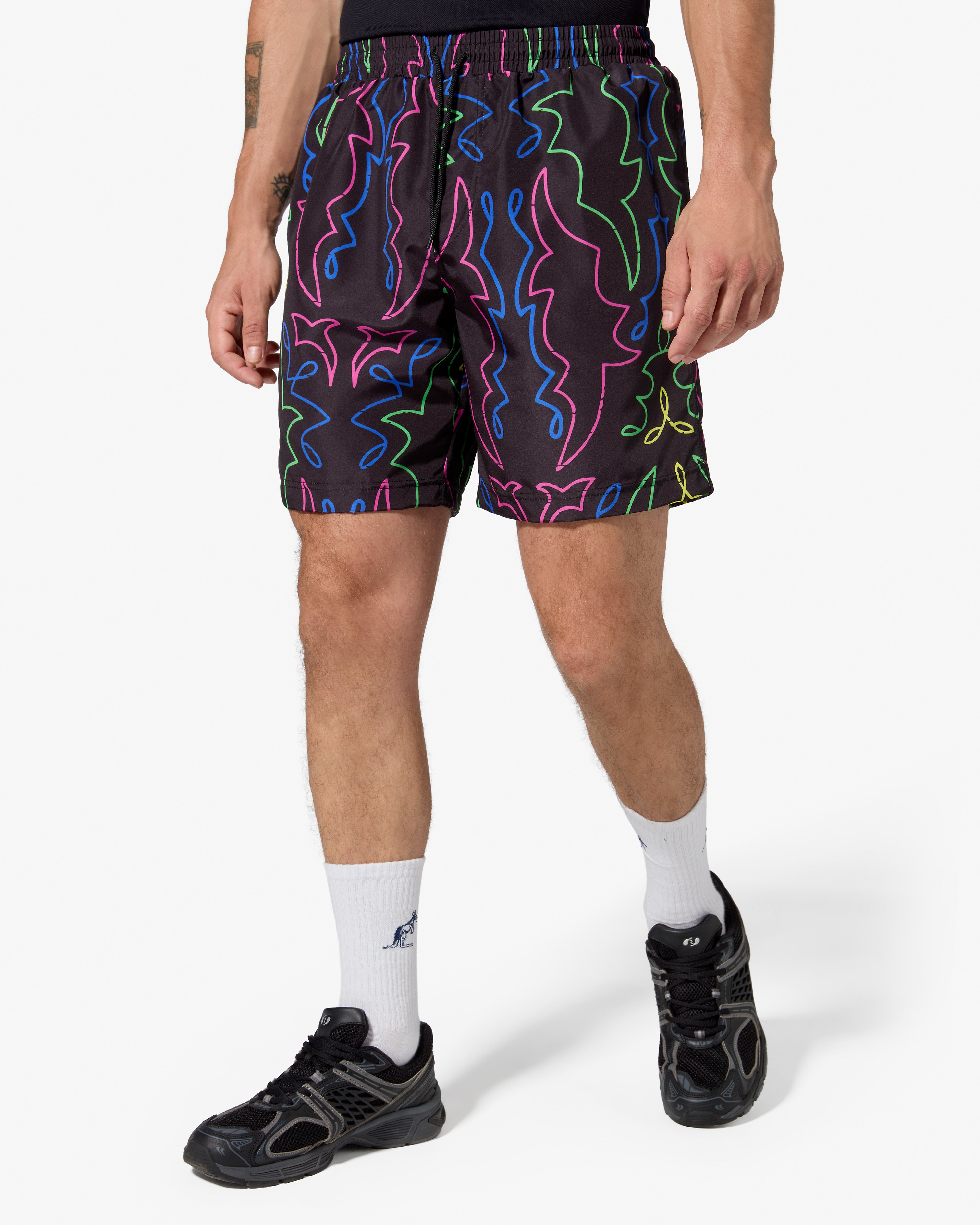 australian-neon-swimshort-simon-cracker-x-australian-costume-mare-uomo-nero image 3
