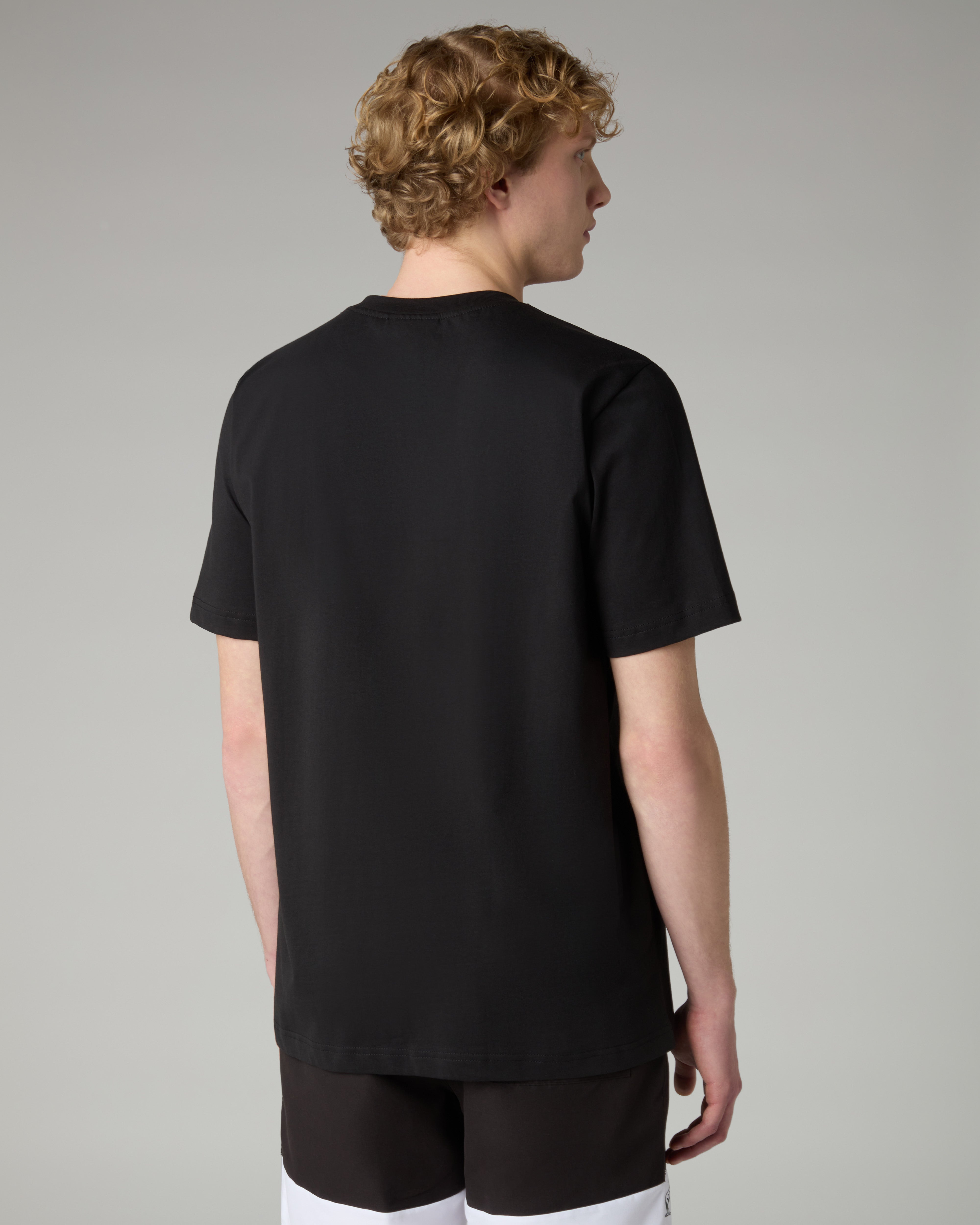 australian-league-big-logo-t-shirt-cotone-nera image 3