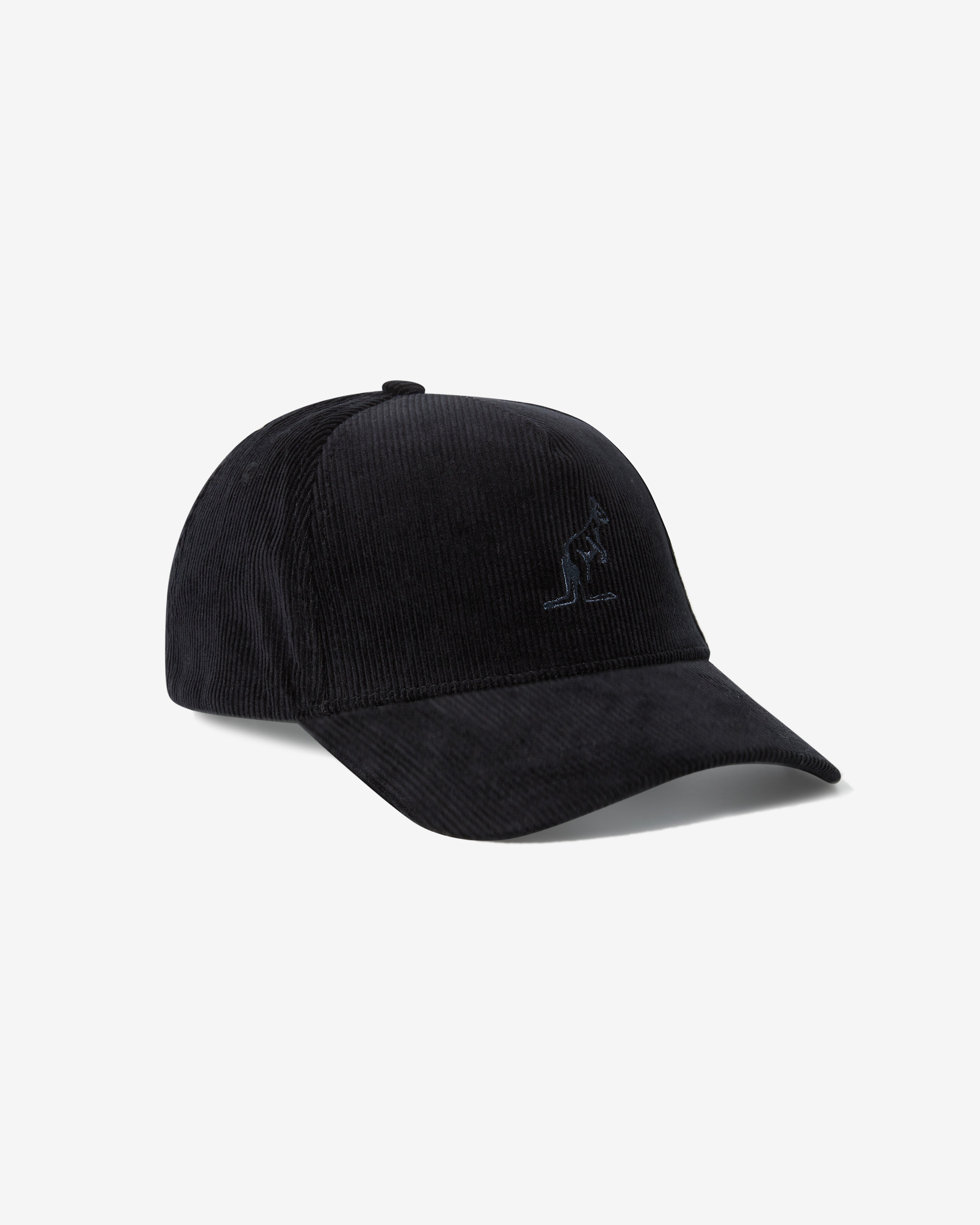 australian-corduroy-cap-cappellino-in-velluto-a-costine-nero image 1