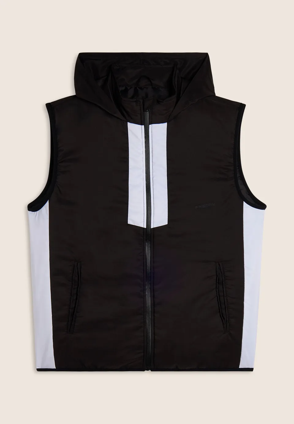 freddy-gilet-imbottito-donna-con-cappuccio-e-zip image 1