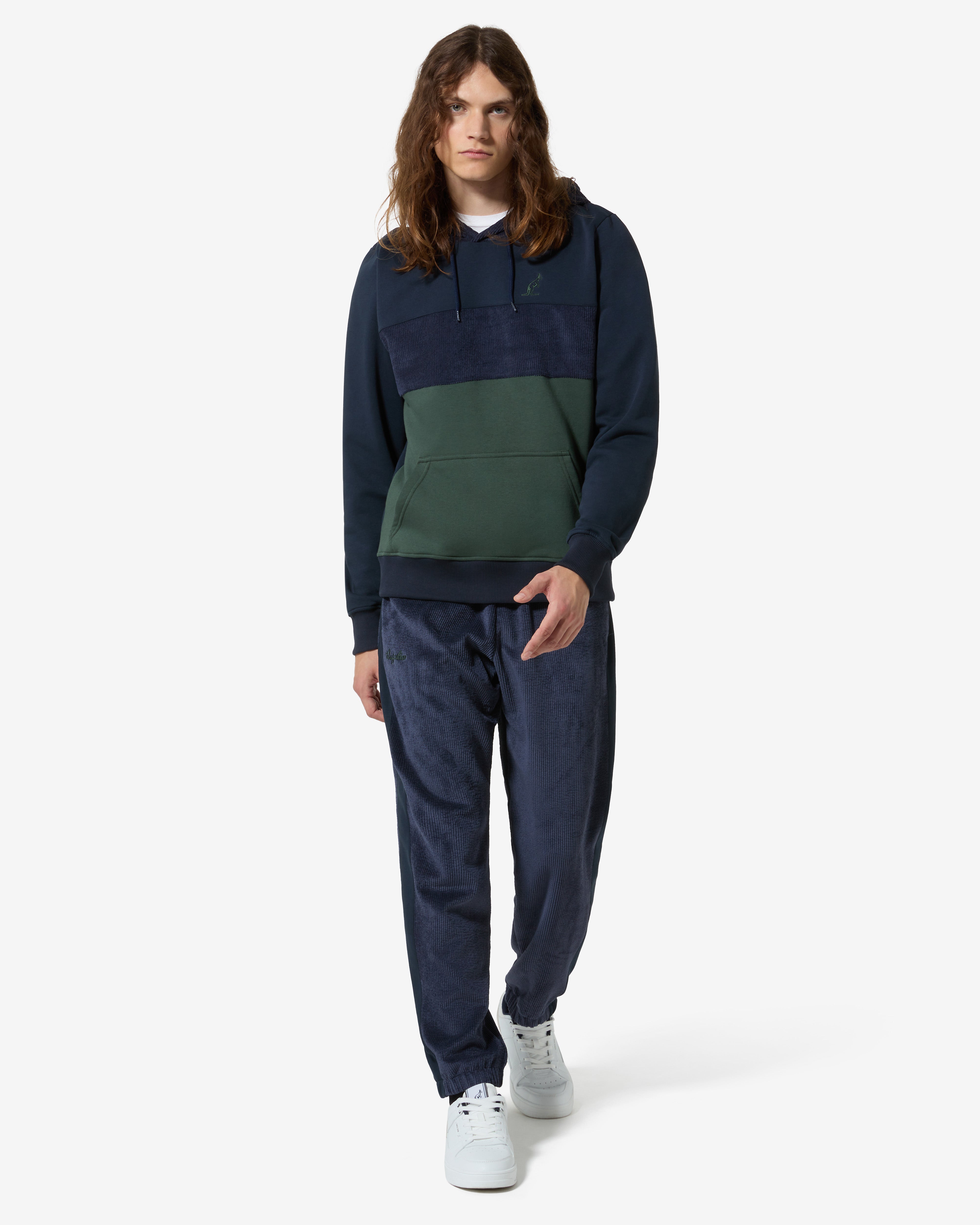 australian-style-hoodie-felpa-corduroy-blu-navy-con-cappuccio-made-in-italy image 2