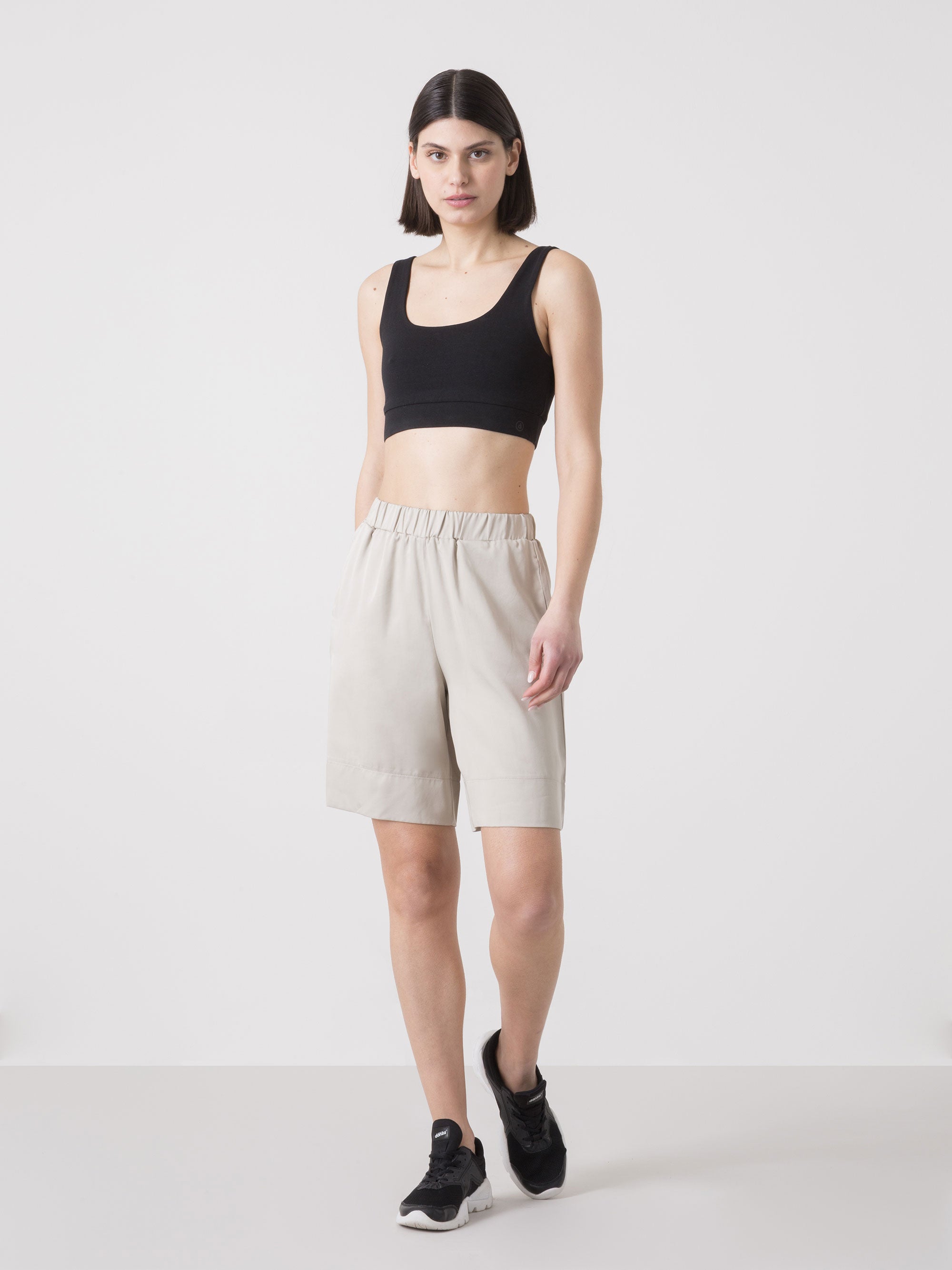 dimensione-danza-bermuda-donna-in-tencel-con-vita-elastica image 1