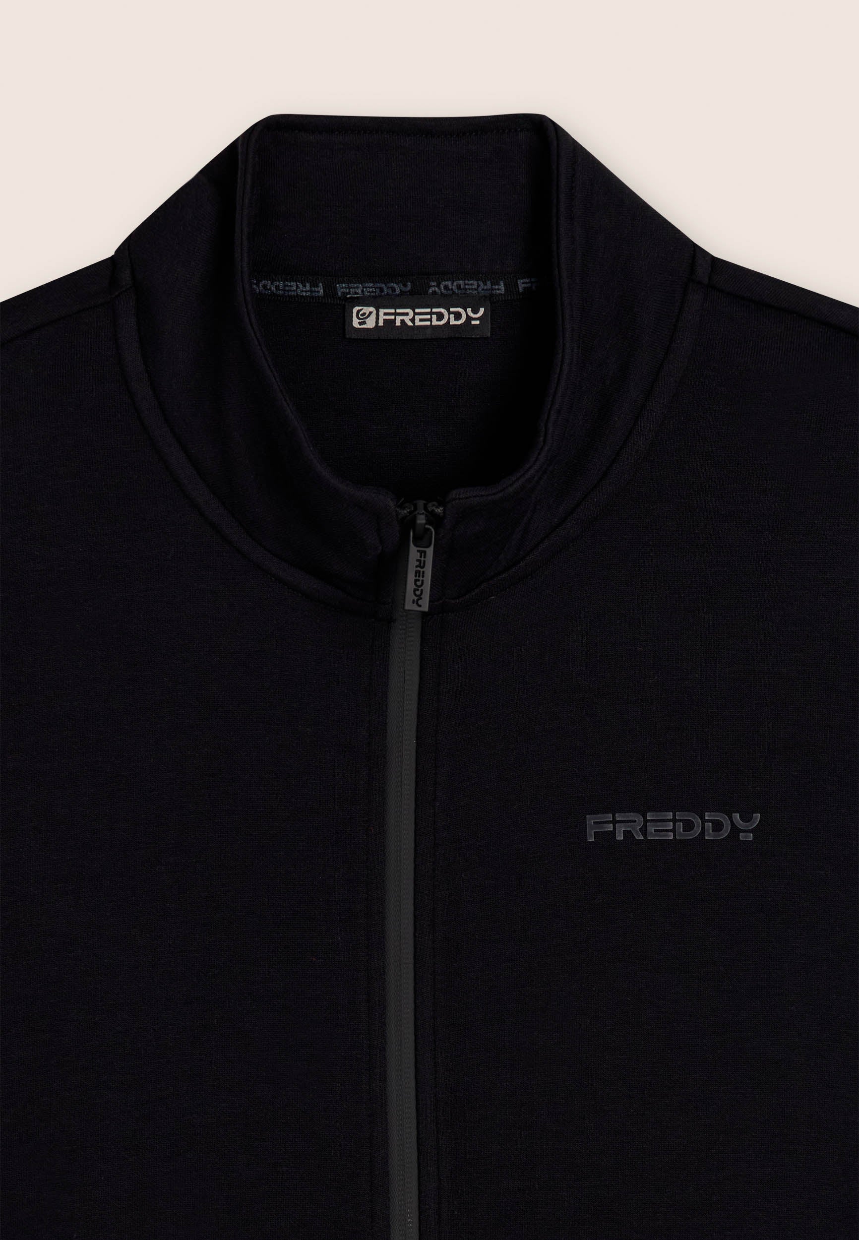 freddy-felpa-uomo-full-zip-collo-alto-con-tasche-zip-pile-interlock image 6