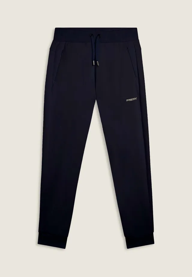 freddy-pantaloni-joggers-uomo-felpa-cotone-costina image 1