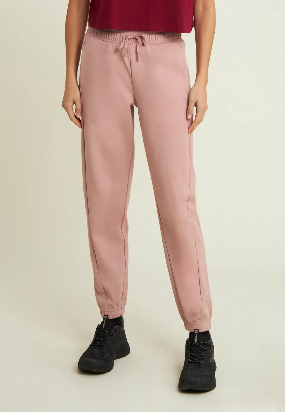 freddy-pantaloni-sportivi-donna-comfort-con-coulisse-felpa-garzata image 1