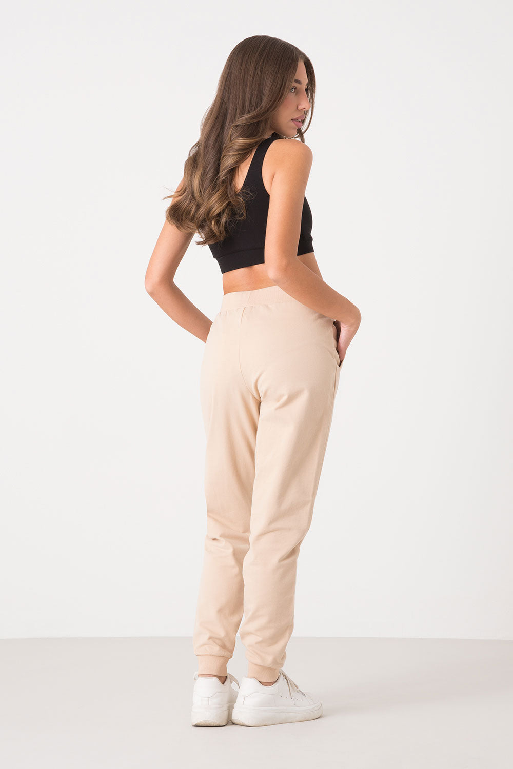dimensione-danza-pantaloni-felpa-stretch-garzata-con-polsini-in-rib image 2