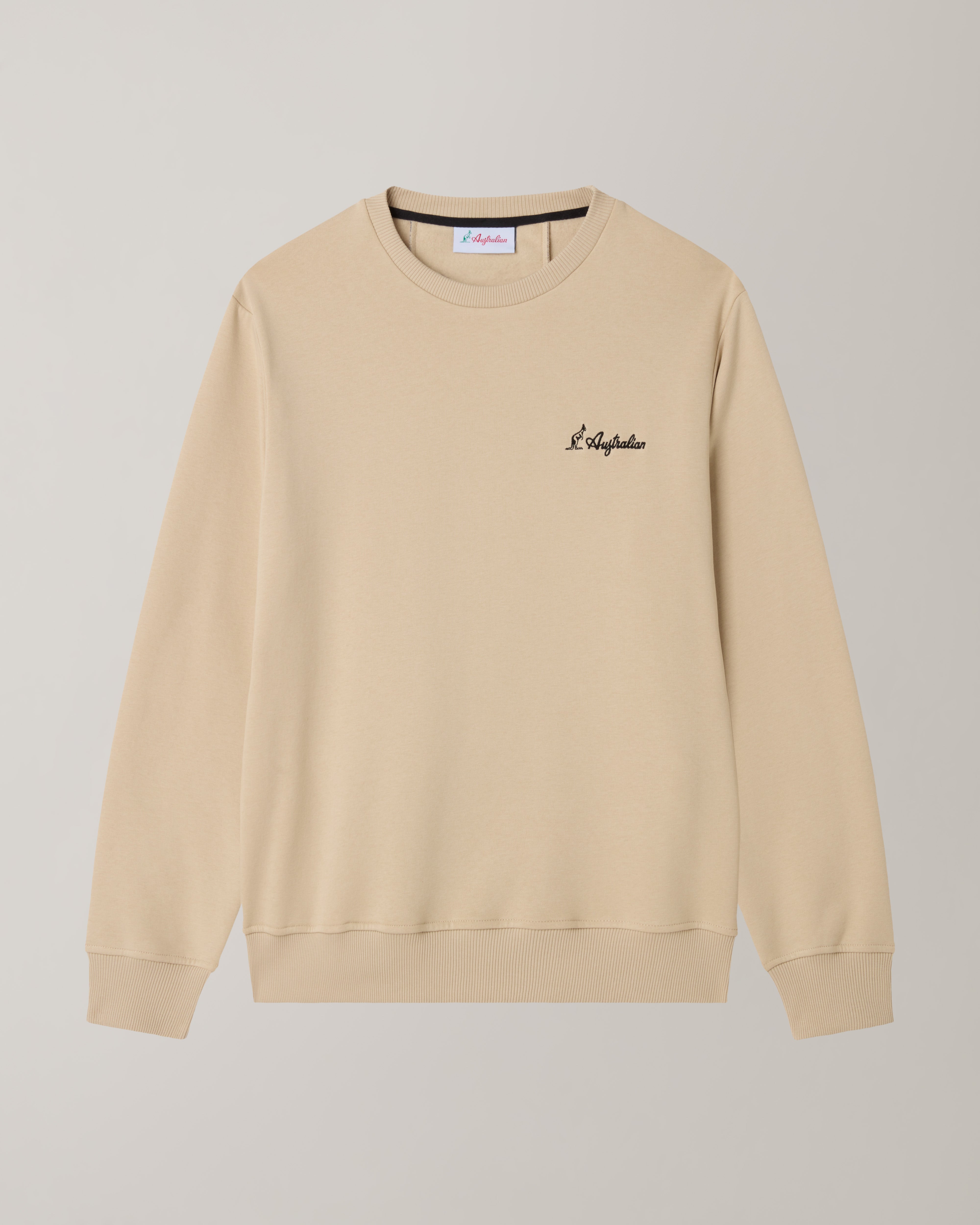 australian-iconissima-crewneck-felpa-girocollo-sabbia image 7