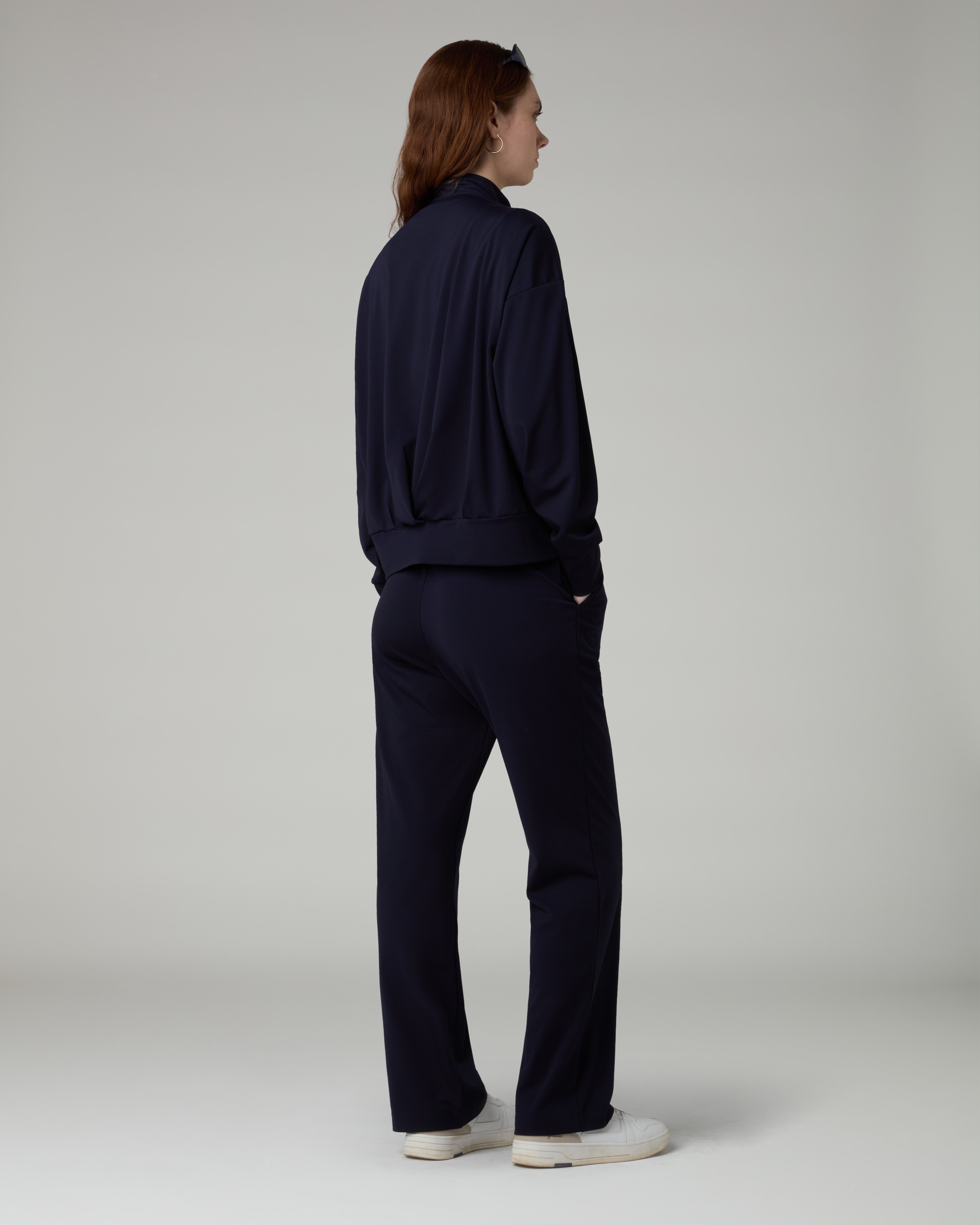 australian-grace-tracksuit-tuta-donna-flow-interlock-eclipse-blue-full-zip image 2