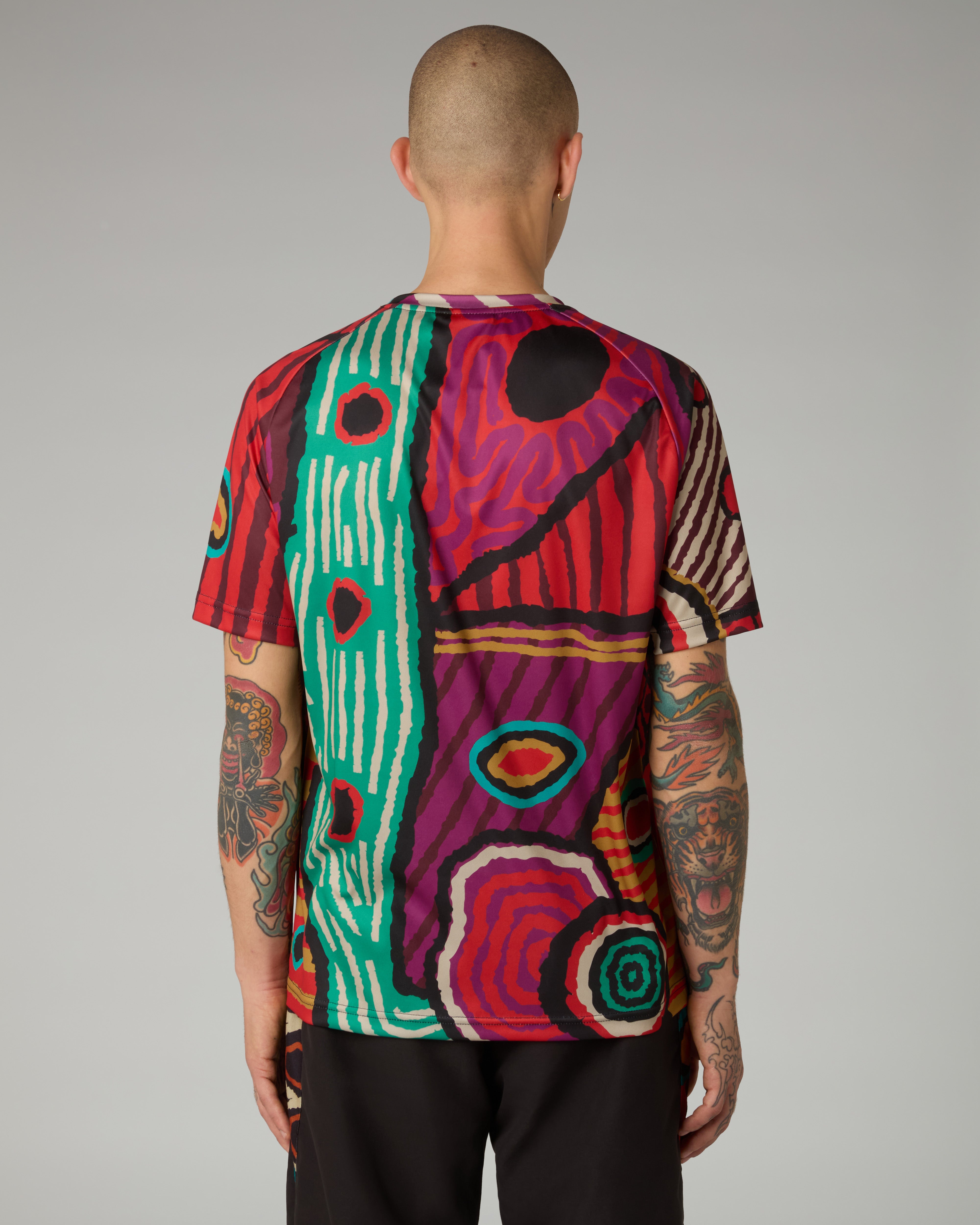 australian-jagera-t-shirt-ace-elasticizzata-bordeaux-all-over-made-in-italy image 3