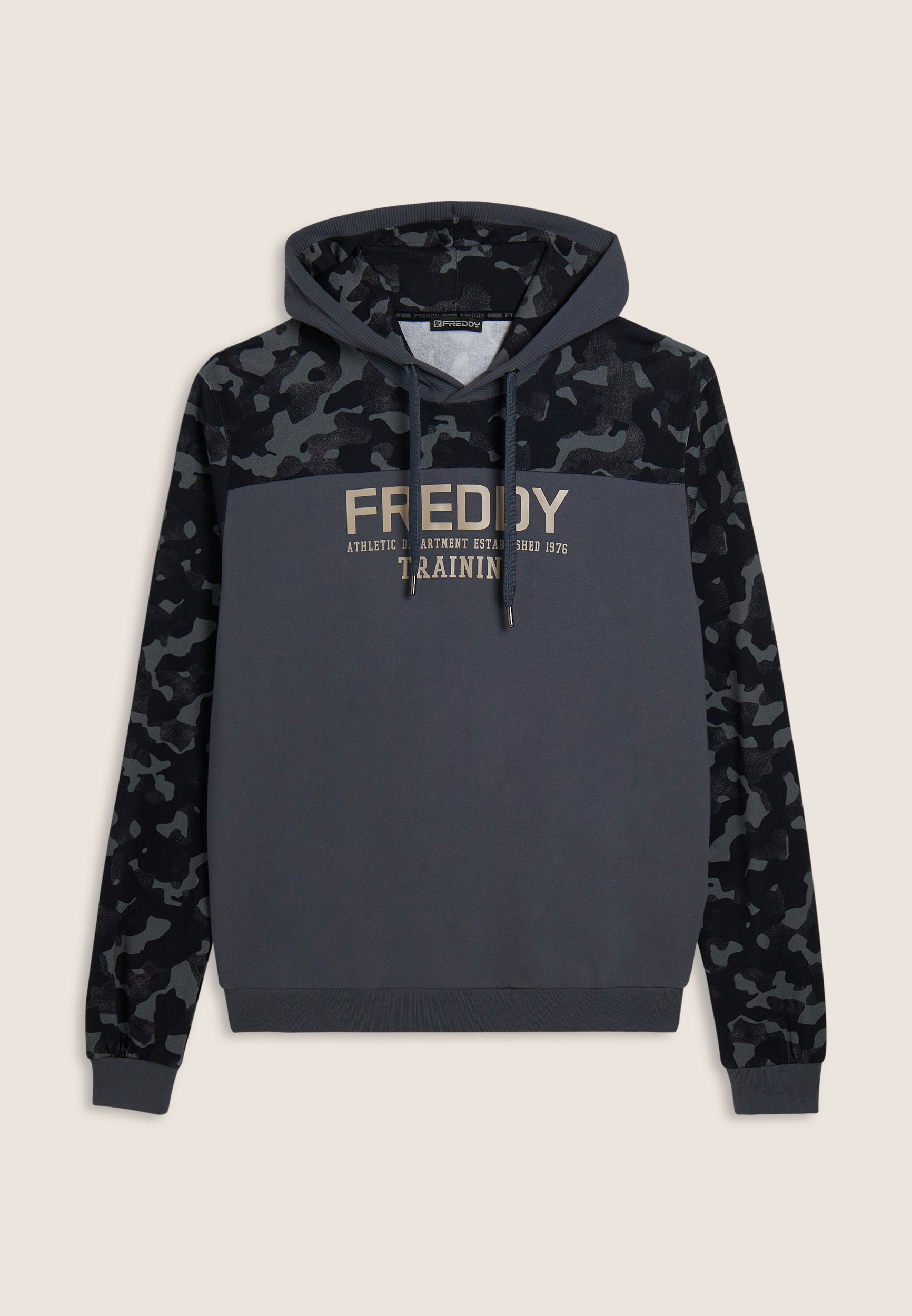 freddy-felpa-uomo-con-cappuccio-e-inserti-camouflage-regular-100-cotone image 5