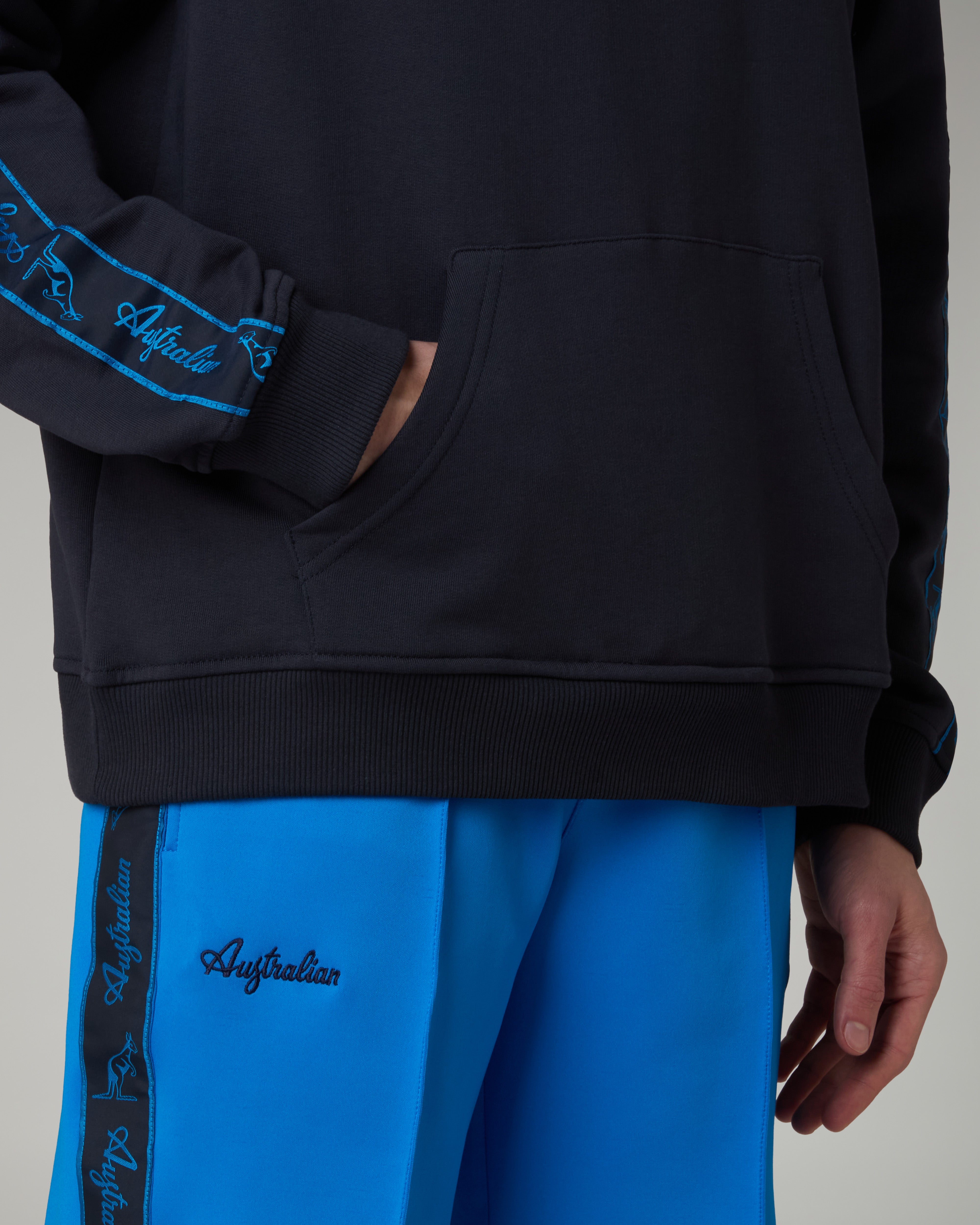 australian-tape-hoodie-felpa-con-cappuccio-blu-navy image 5
