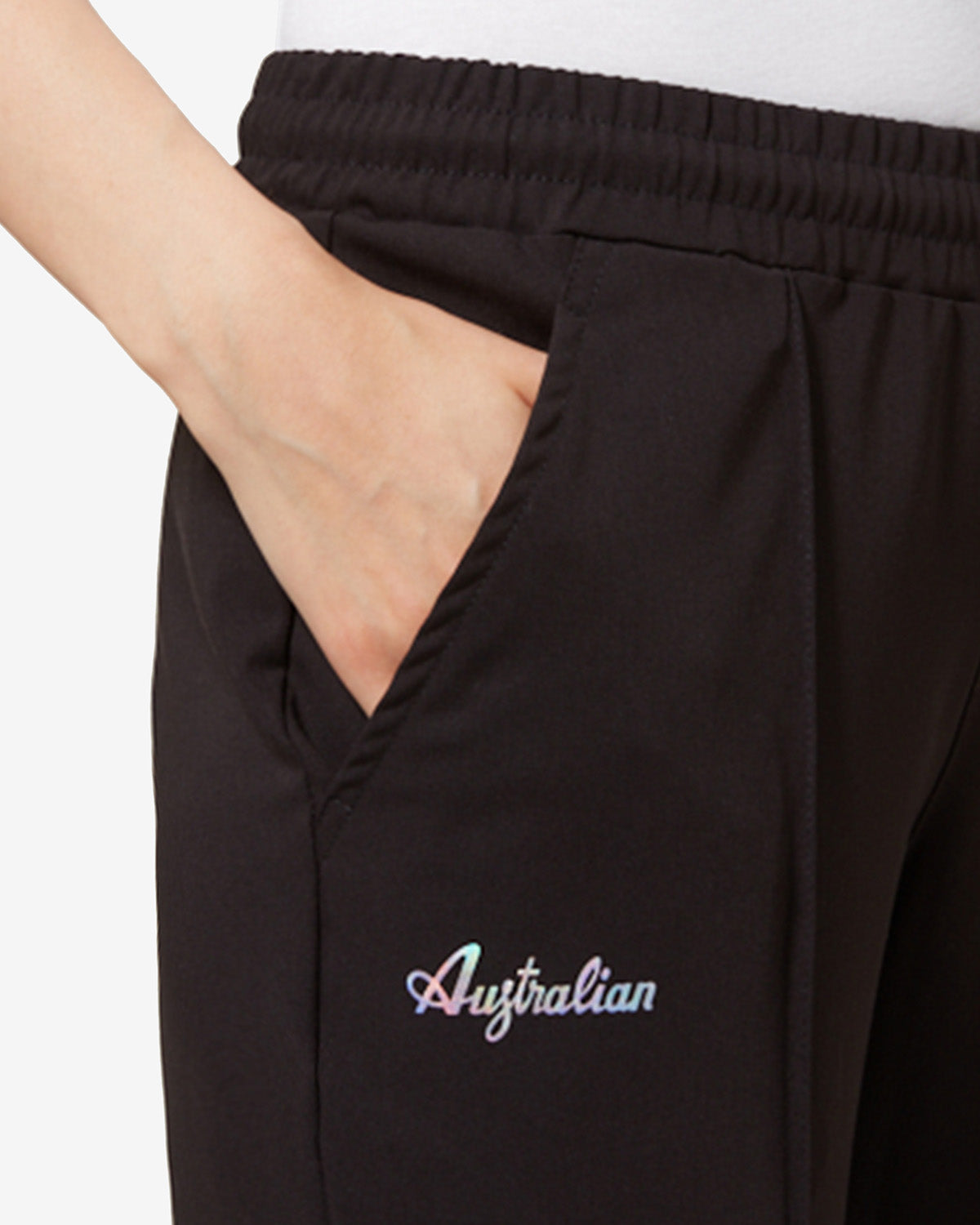 australian-shade-tracksuit-tuta-sportiva-nera-con-logo-olografico image 6