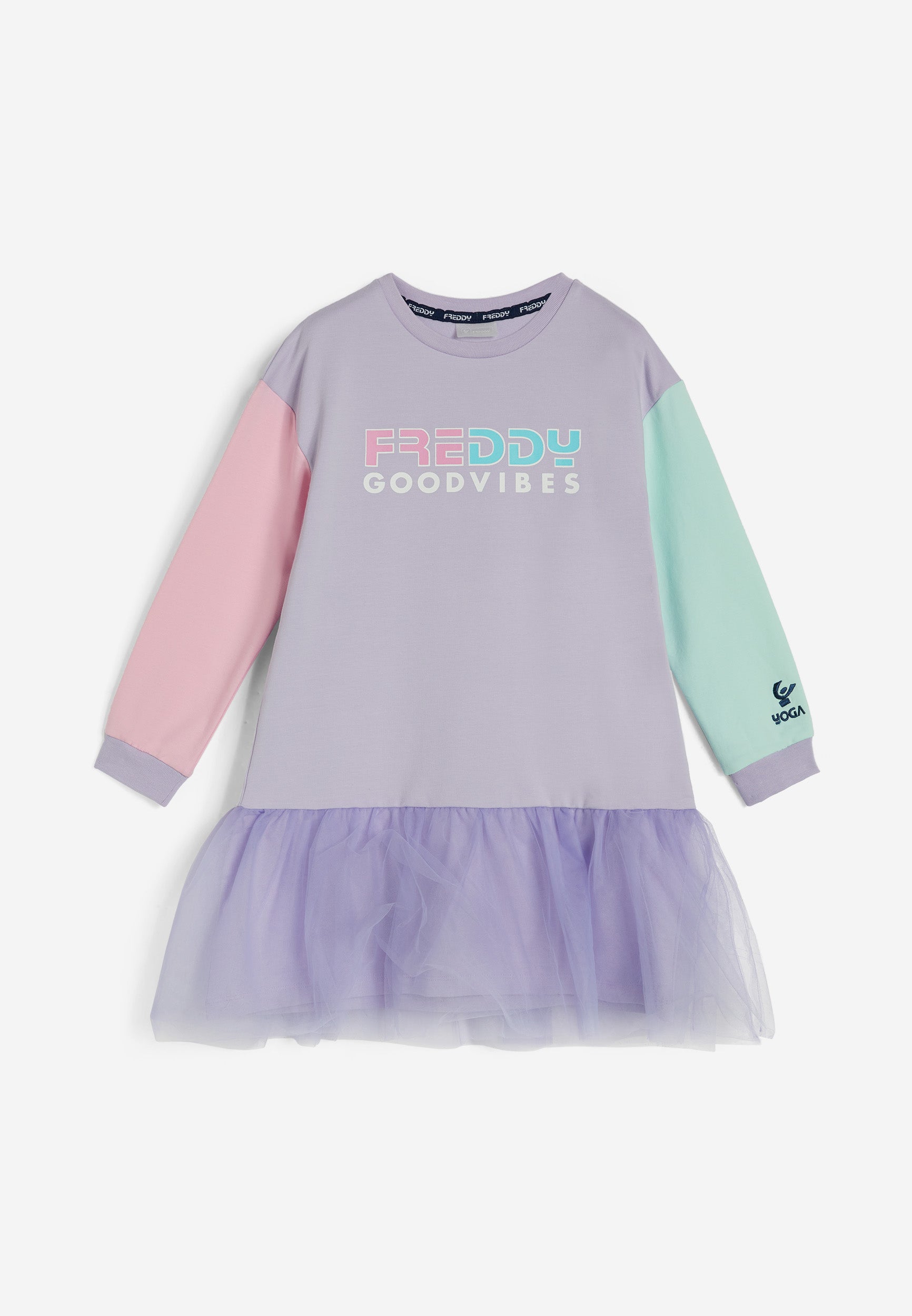 freddy-abito-bambina-e-ragazza-cotone-con-gonna-in-tulle image 1