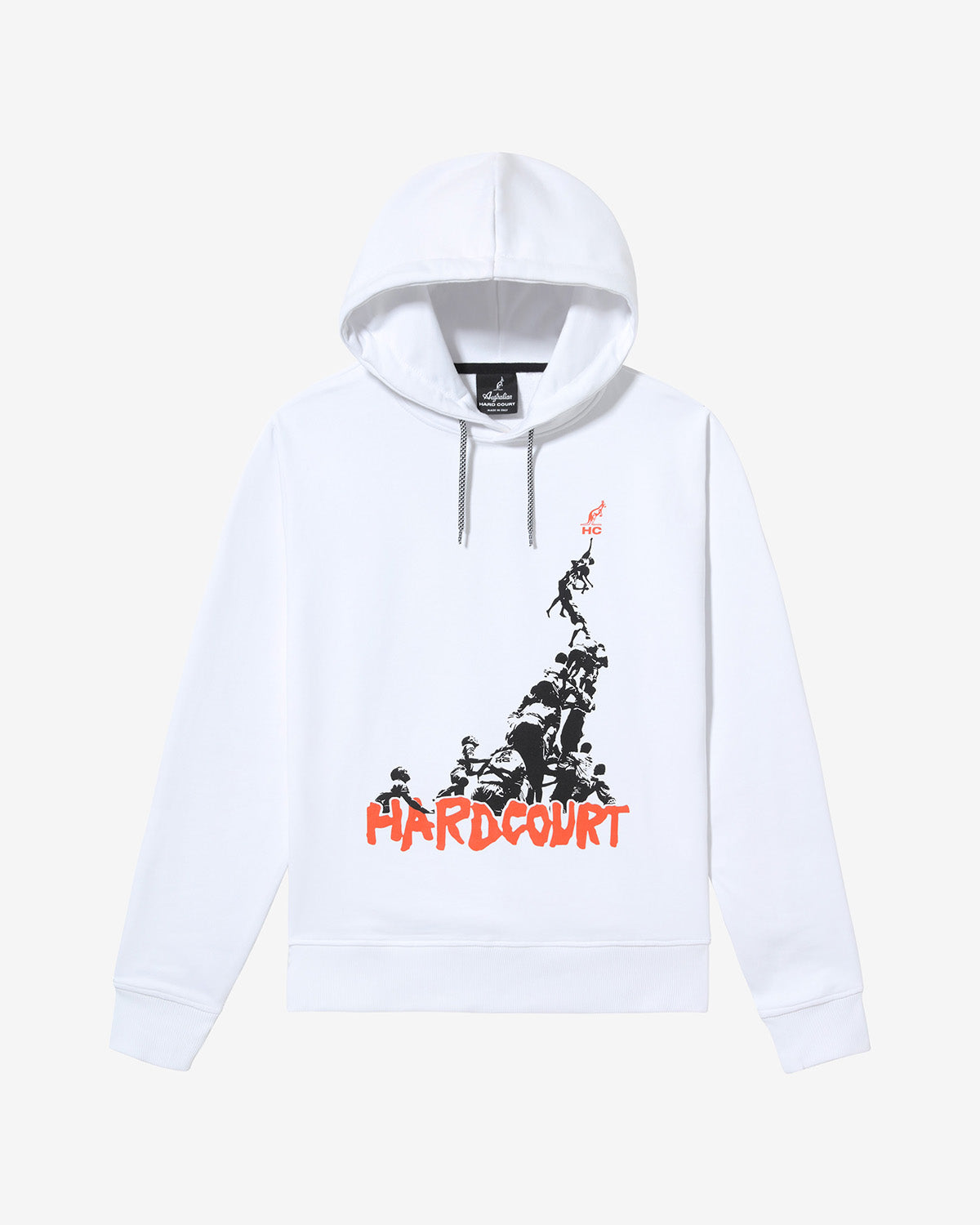 australian-pyramid-hoodie-hard-court-bianca-con-cappuccio image 6