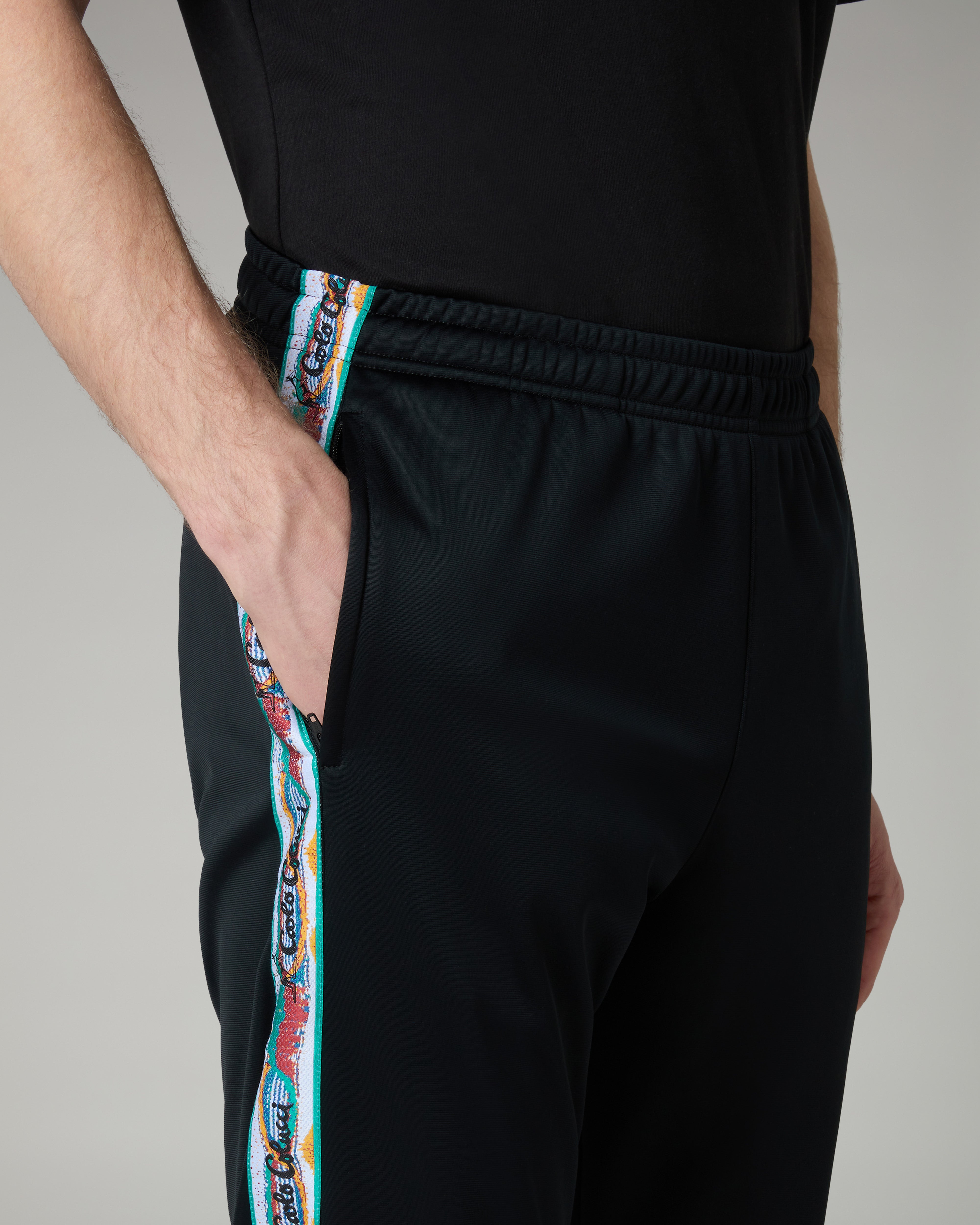 australian-x-carlo-colucci-color-tape-track-pant-nero-slim image 5