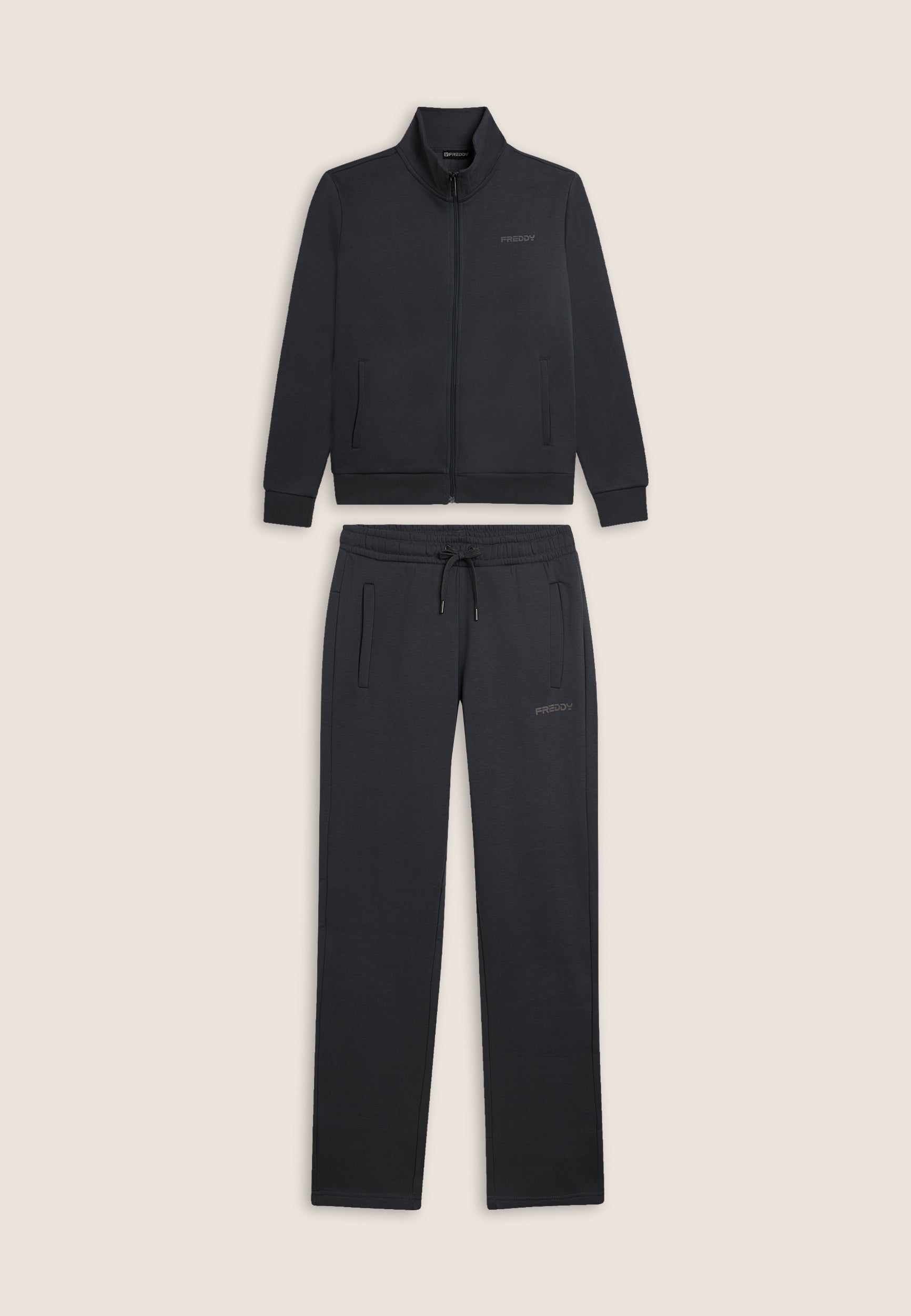 freddy-tuta-uomo-full-zip-felpa-garzata-collo-alto-gamba-dritta image 4