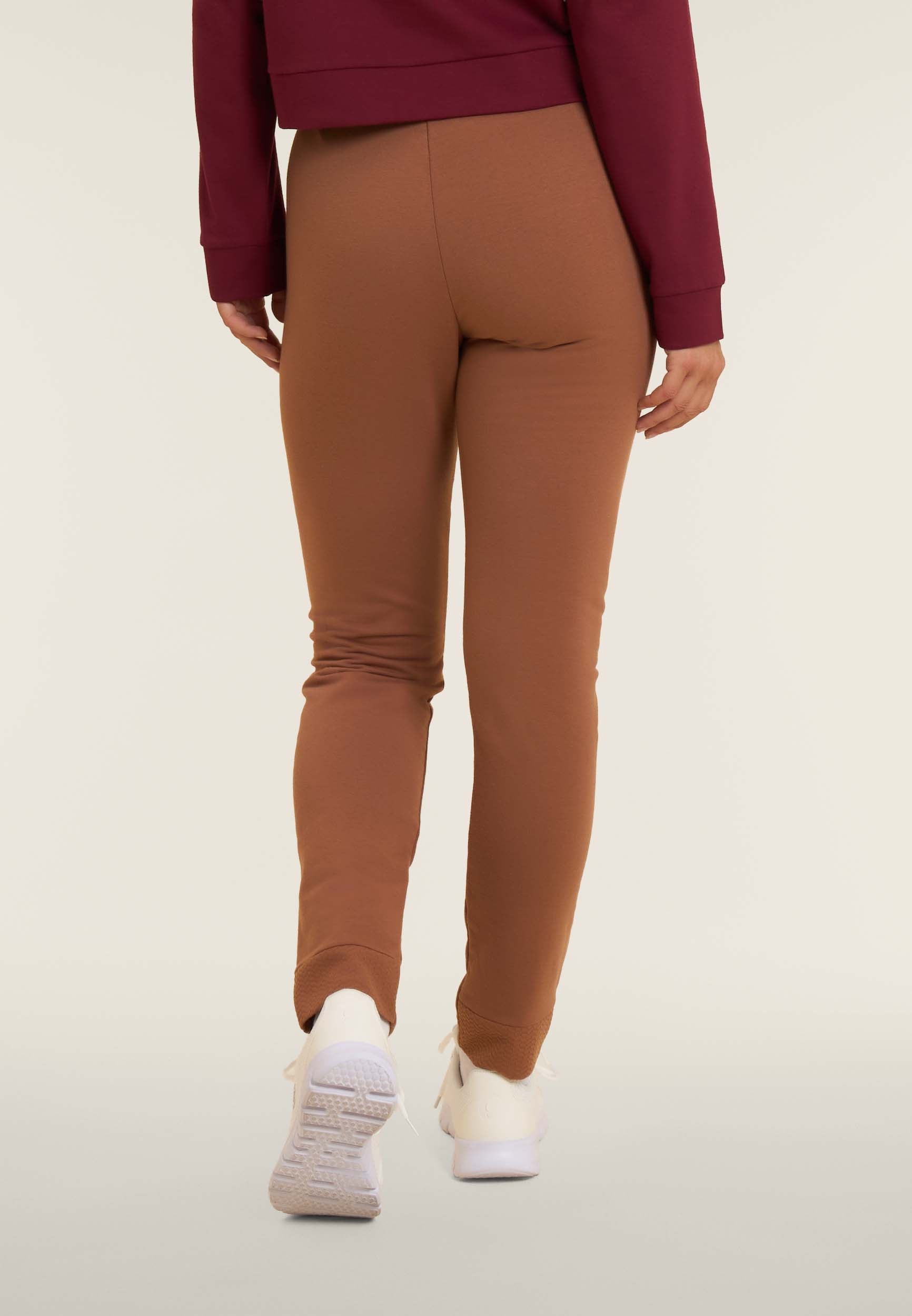freddy-pantaloni-donna-regular-in-felpa-modal-con-micro-trecce image 3
