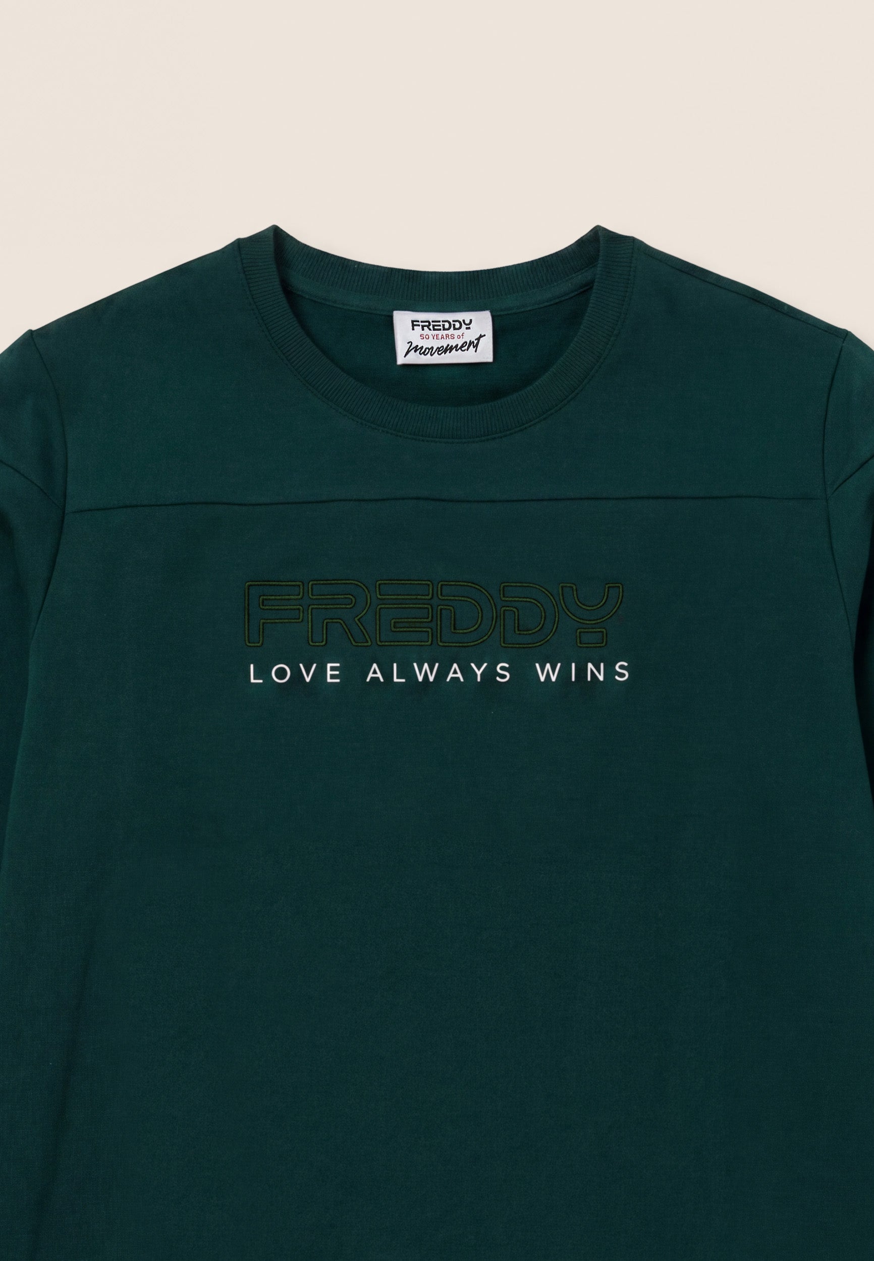 freddy-felpa-girocollo-donna-love-always-win-con-ricamo image 3