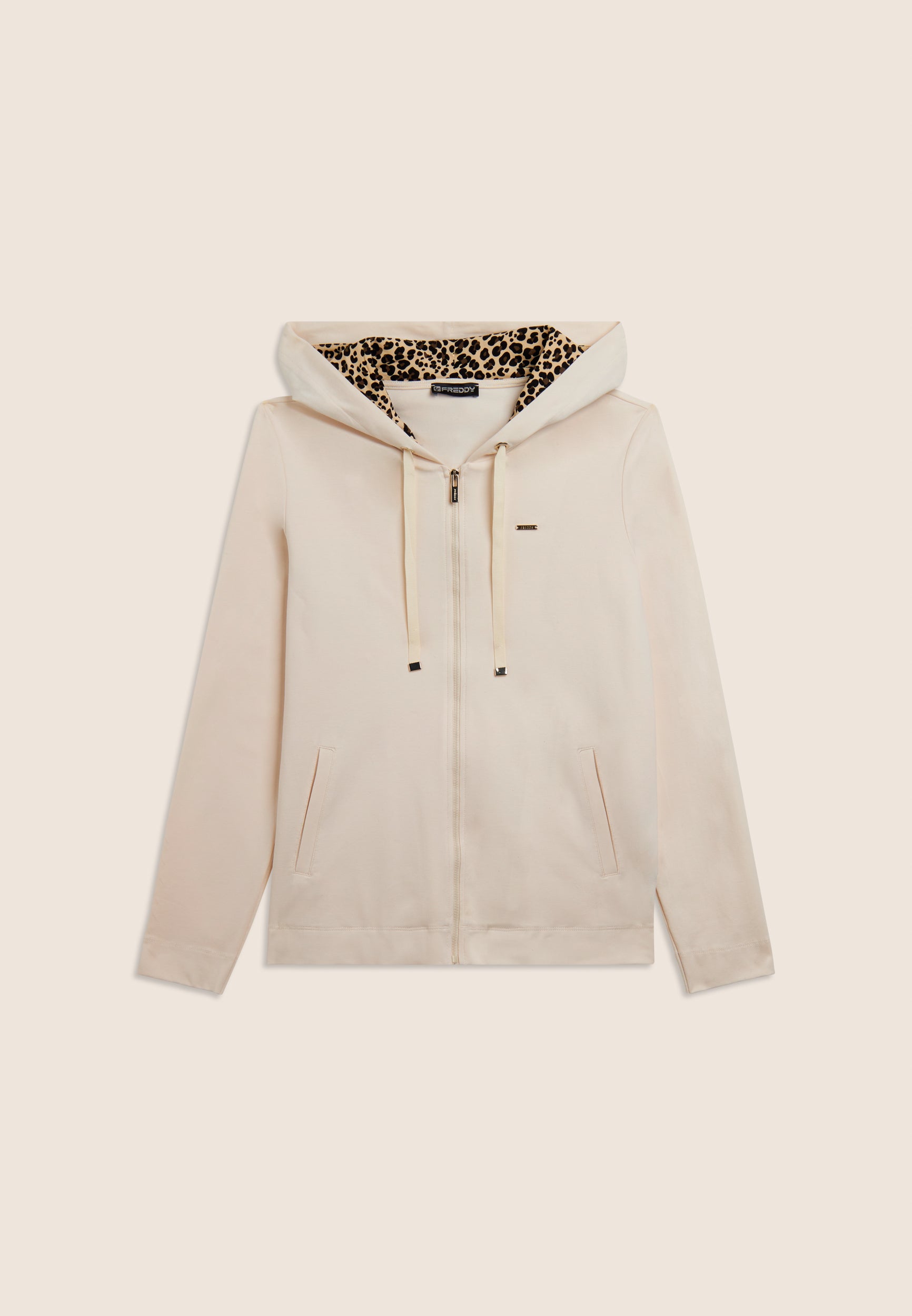 freddy-felpa-con-zip-e-cappuccio-fodera-animalier image 6