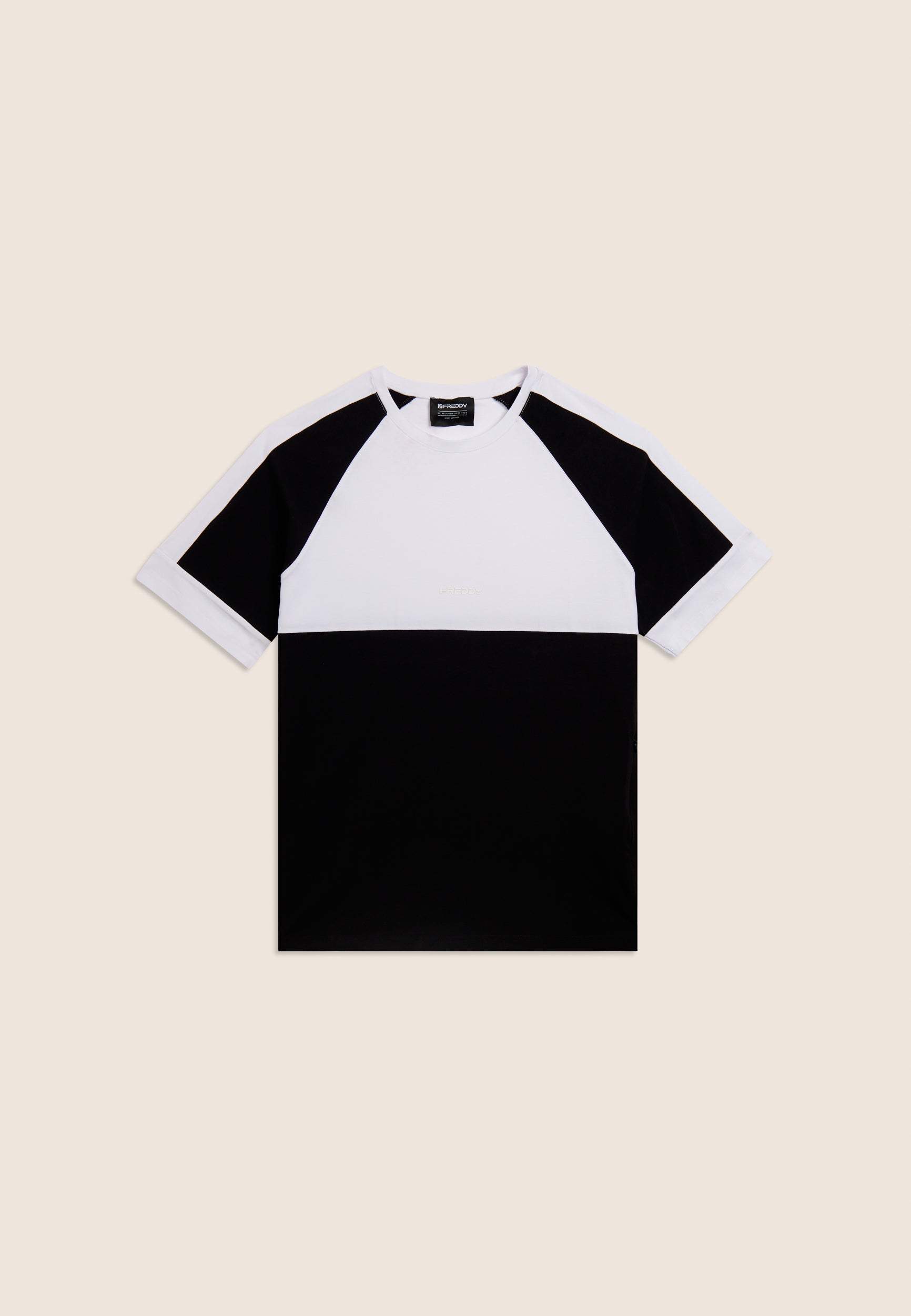 freddy-t-shirt-con-blocchi-di-colore-in-jersey-di-cotone image 1